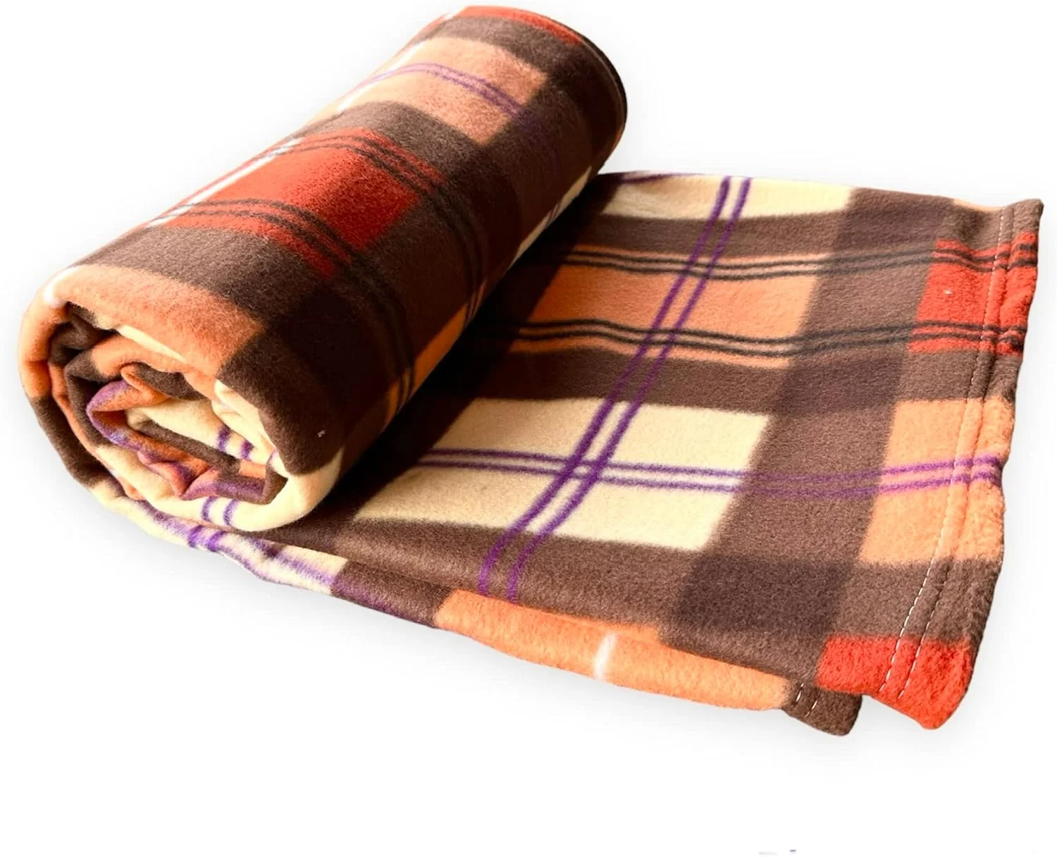 پتوی تک نفره سبک وزن فوق العاده نرم هوم اسکیپ / کامبال / دوهار / لحاف (150 x 228 سانتی متر یا 60" x 90", قهوه ای)