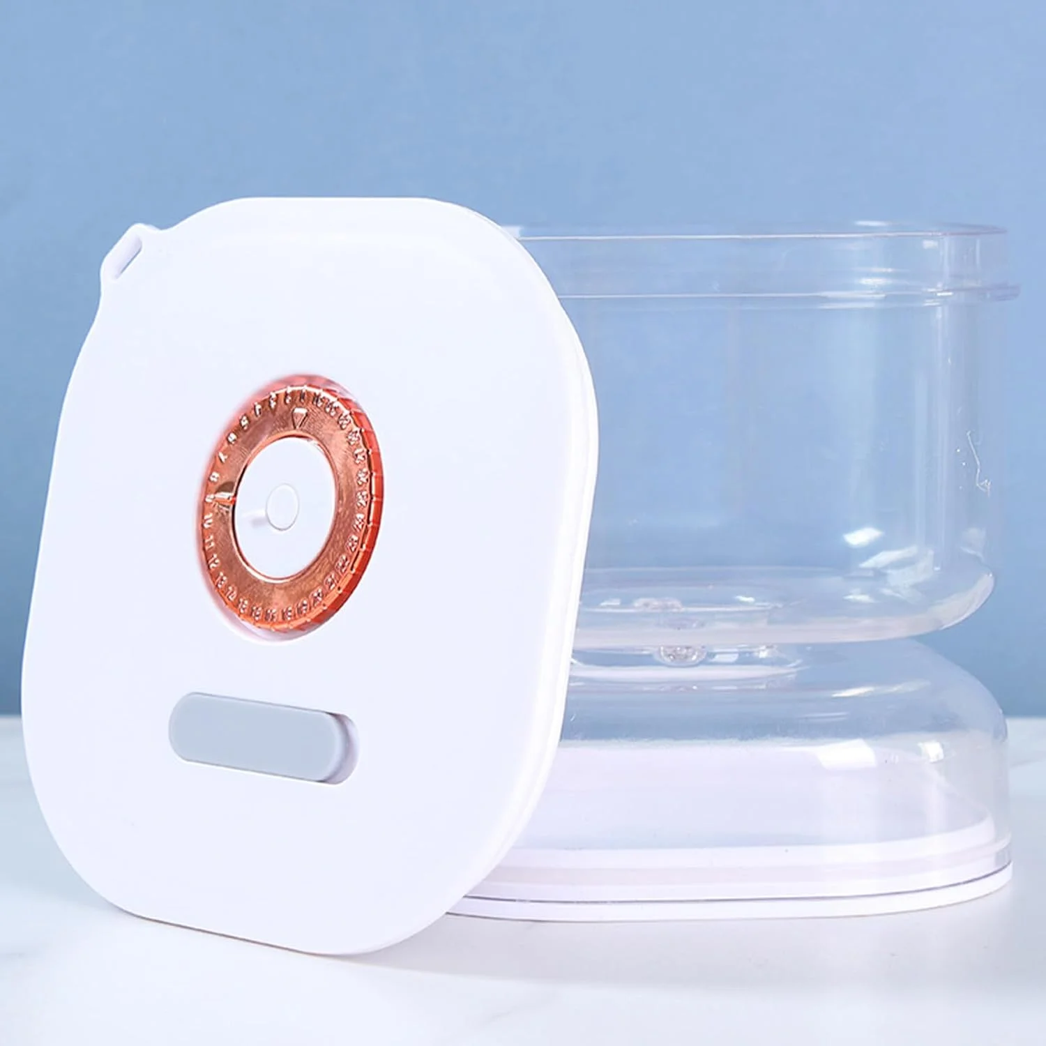 ظرف ترشی - ظرف ترشی ۱۴ اونسی زمان‌دار با درب | جداکننده آب تخمیر - برای آرد سالاد جو دوسر شکر آشپزخانه کلوچه آماده‌سازی وعده غذایی ماست کره مربا