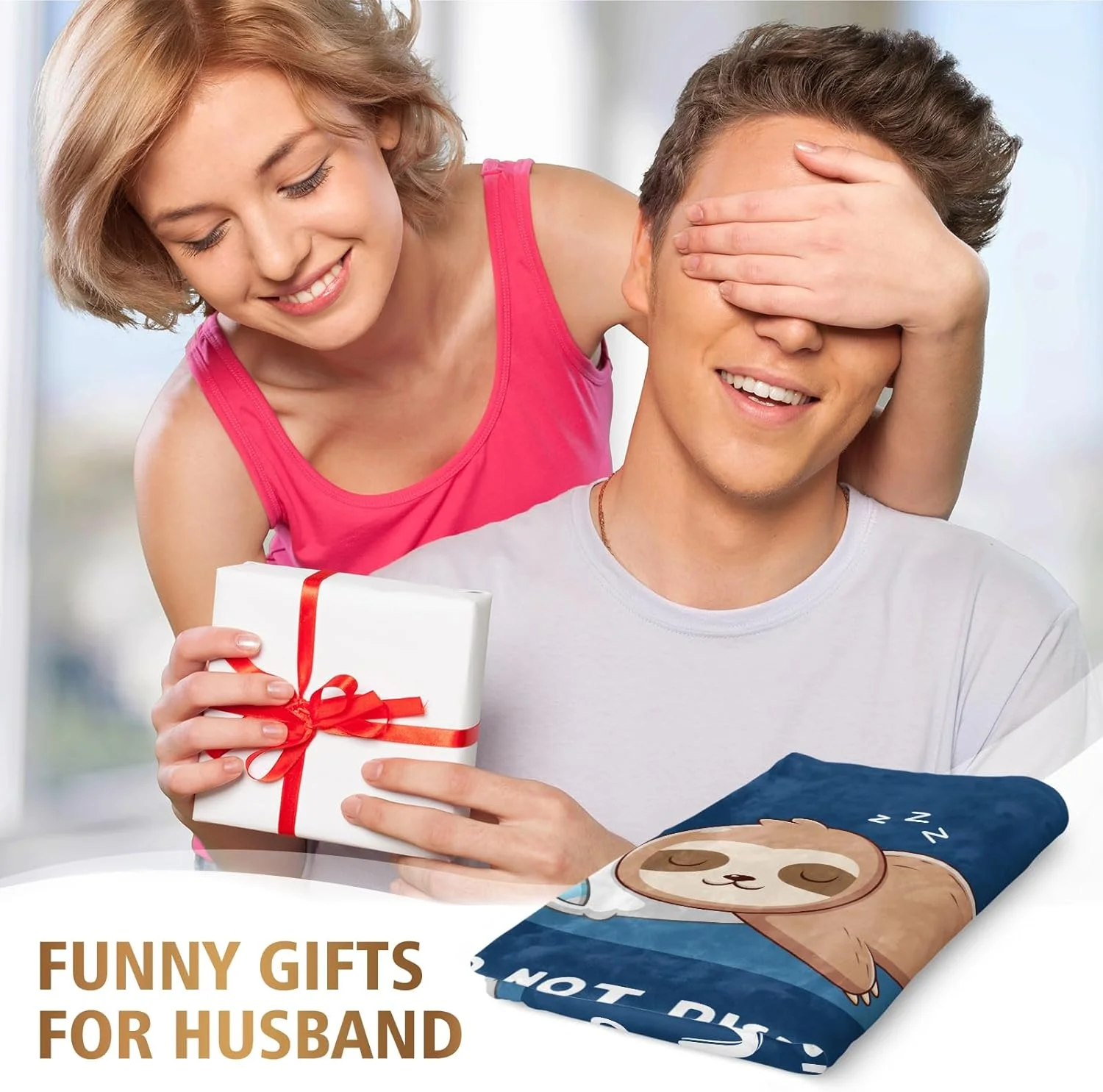 هدیه برای شوهر، پتوی فلانل، هدیه تولد شوهر، پتوی برای شوهرم، هدیه شوهر از طرف همسر، هدیه ولنتاین کریسمس سالگرد ازدواج برای شوهر (157*132 سانتی متر)