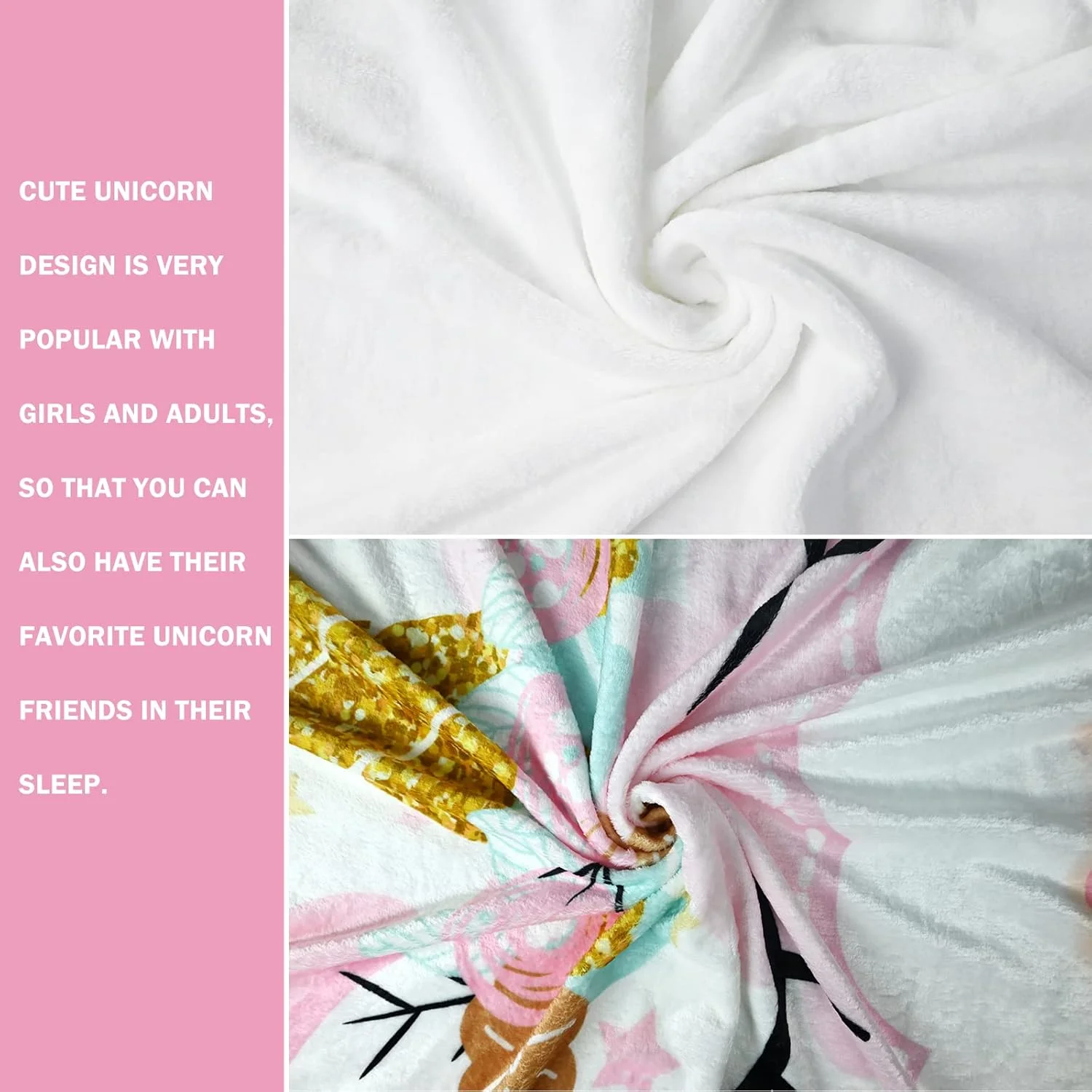 پتو تک شاخ HZVRTN، پتوی نوازشی، فلانل، کودکان، پتوی نوازشی صورتی برای دختران، پتوی نرم، هدیه تولد، مبل، تخت نشیمن، پتوی پشمی (تک شاخ B، 130 x 150 سانتی متر) پتو تک شاخ HZVRTN، پتوی نوازشی، فلانل، کودکان، پتوی نوازشی صورتی برای دختران، پتوی نرم، هدیه تولد، مبل، تخت نشیمن، پتوی پشمی (تک شاخ B، 130 x 150 سانتی متر)