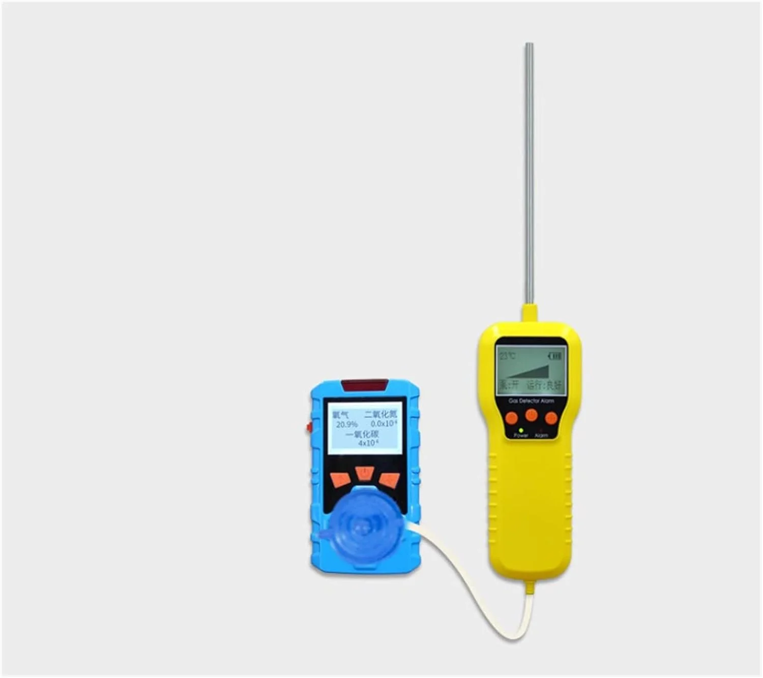 دستگاه تشخیص گاز TTGLRT، دستگاه تشخیص گاز چهار در یک برای معادن، آلارم قابل حمل متان و اکسیژن CD4، تستر چند پارامتری، آلارم با صدای بلند و صفحه نمایش دیجیتال LCD (CD4 + پمپ هوای خارجی)