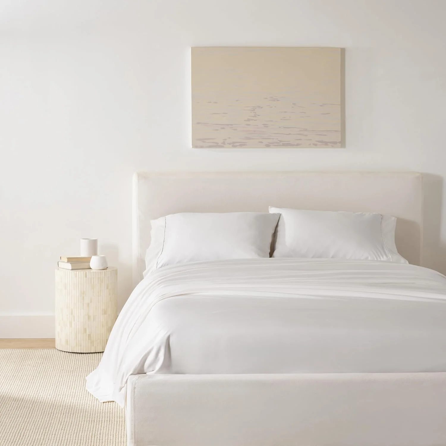 Jennifer Adams Eternal 3 Piece Solana Microfiber Blanket Set (White|Queen)