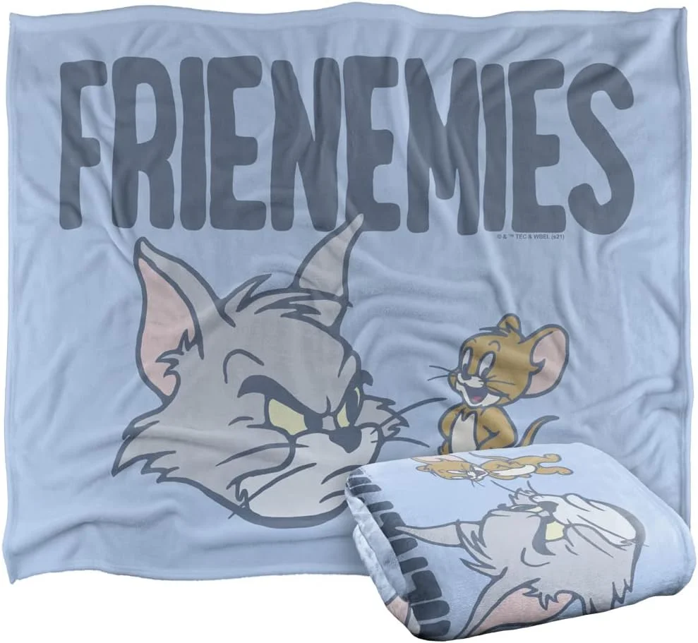 پتو نرم و لطیف توم و جری با ابعاد 152 در 127 سانتی متر