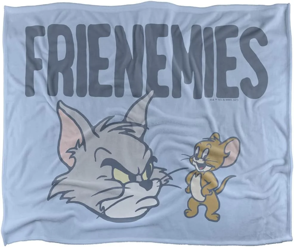 پتو نرم و لطیف توم و جری با ابعاد 152 در 127 سانتی متر