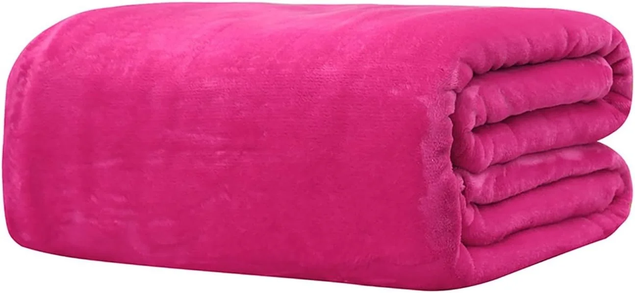 پتوهای KRSIAXG رنگ ثابت بادوام زمستانی نرم و گرم مستطیلی دو طرفه مناسب برای دفتر (Hortel)