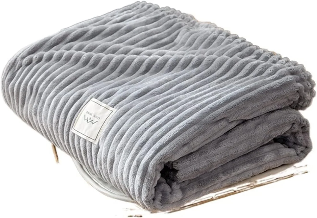 پتو KRSIAXG، پتوهای نرم و گرم پشم مرجانی مناسب تختخواب، پتوی یک لایه