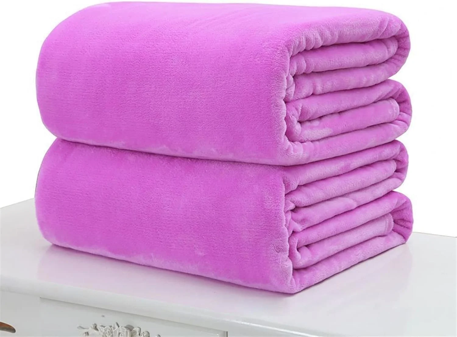 پتوهای KRSIAXG رنگ ثابت بادوام زمستانی نرم و گرم مستطیلی دو طرفه مناسب برای دفتر (Hortel)