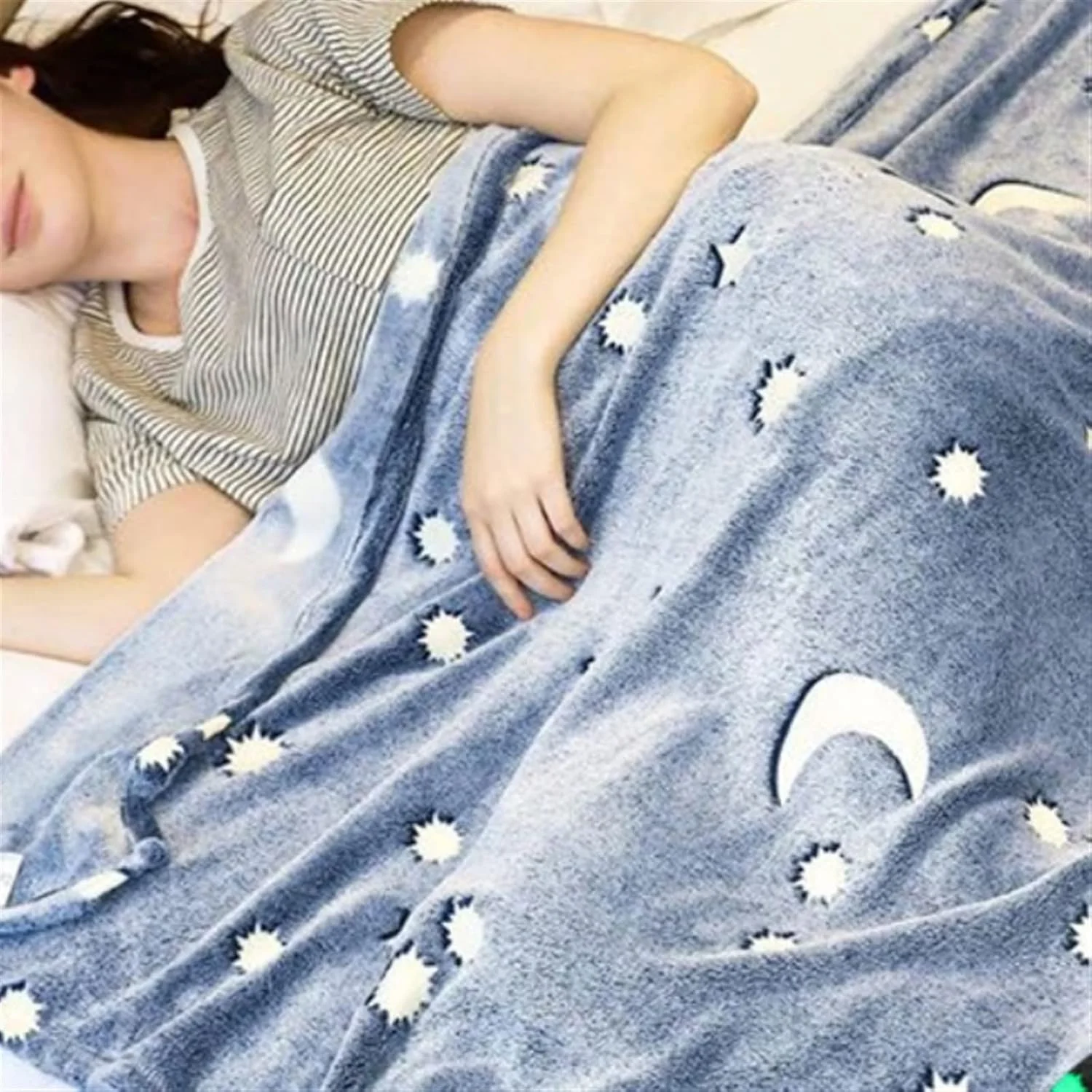 پتوهای KRSIAXG طرح هندسی شب‌تاب، مناسب برای ملافه، روکش مبل، روتختی