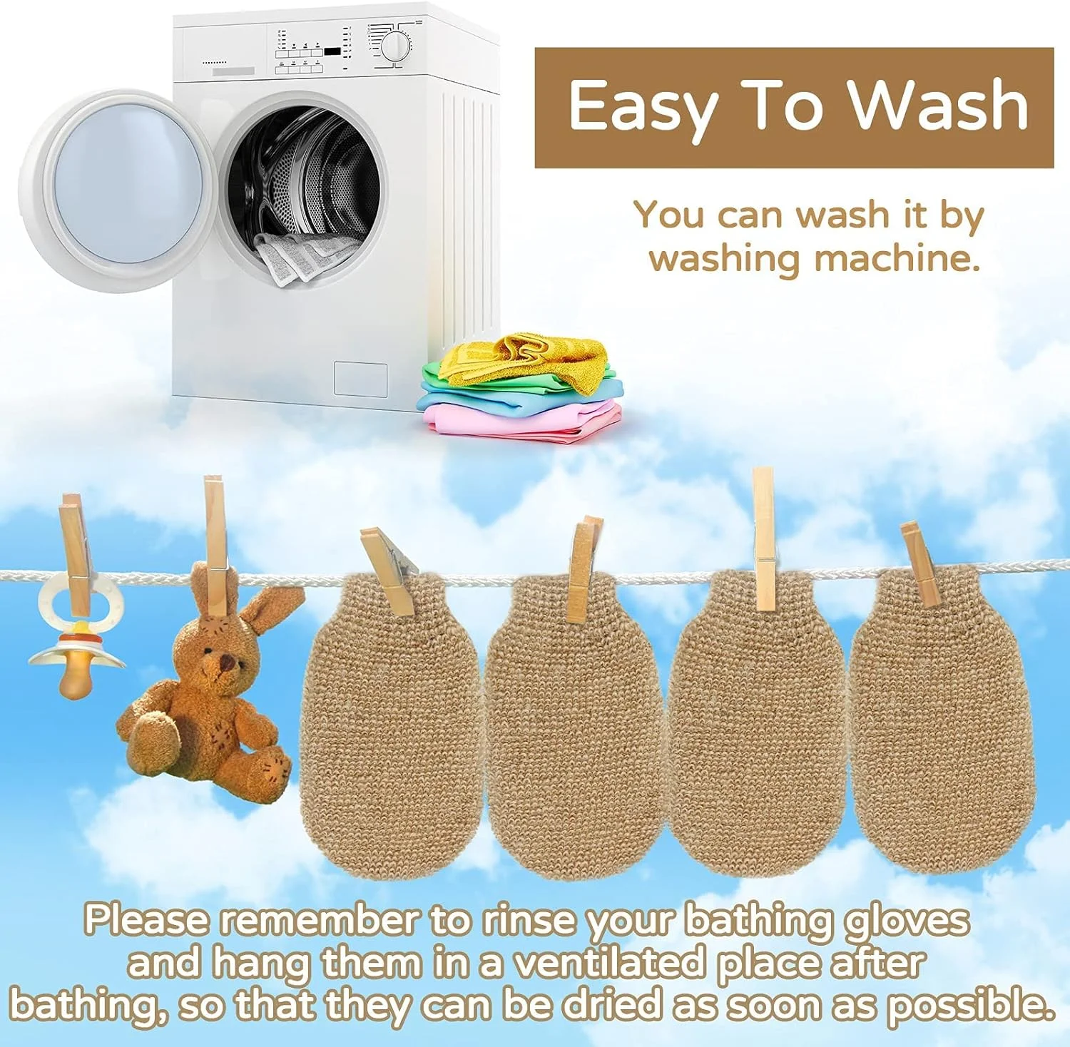 پدهای اسفنجی لوفا لایه بردار KASTWAVE، دستکش حمام لوفا، دستکش اسکراب کنفی لایه بردار طبیعی، دستکش حمام اسفنجی برای زنان و مردان، اسکرابر قابل شستشو در ماشین لباسشویی، دو طرفه پدهای اسفنجی لوفا لایه بردار KASTWAVE، دستکش حمام لوفا، دستکش اسکراب کنفی لایه بردار طبیعی، دستکش حمام اسفنجی برای زنان و مردان، اسکرابر قابل شستشو در ماشین لباسشویی، دو طرفه