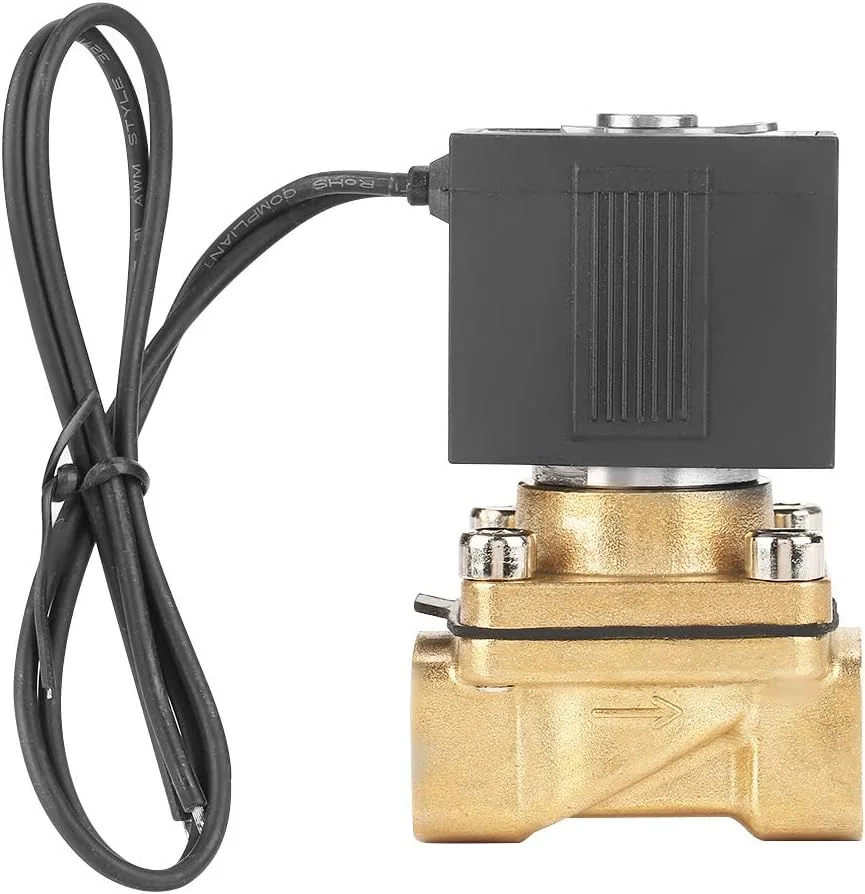 شیر برقی 3 راهه BEBALETY G1/4 اینچ، عملکرد مستقیم برنجی N/C KSD برای آب 0-0.9Mpa