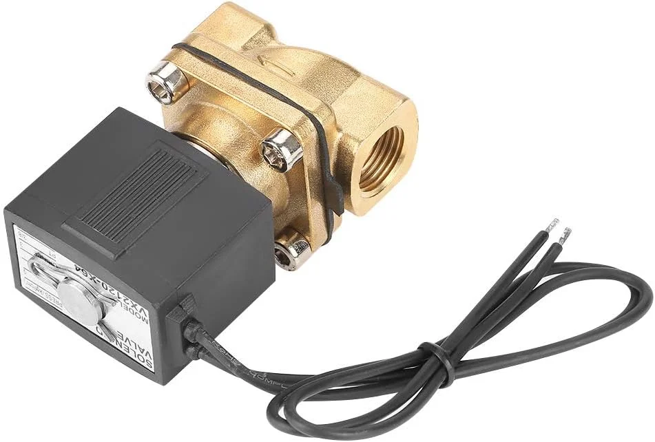 شیر برقی 3 راهه BEBALETY G1/4 اینچ، عملکرد مستقیم برنجی N/C KSD برای آب 0-0.9Mpa