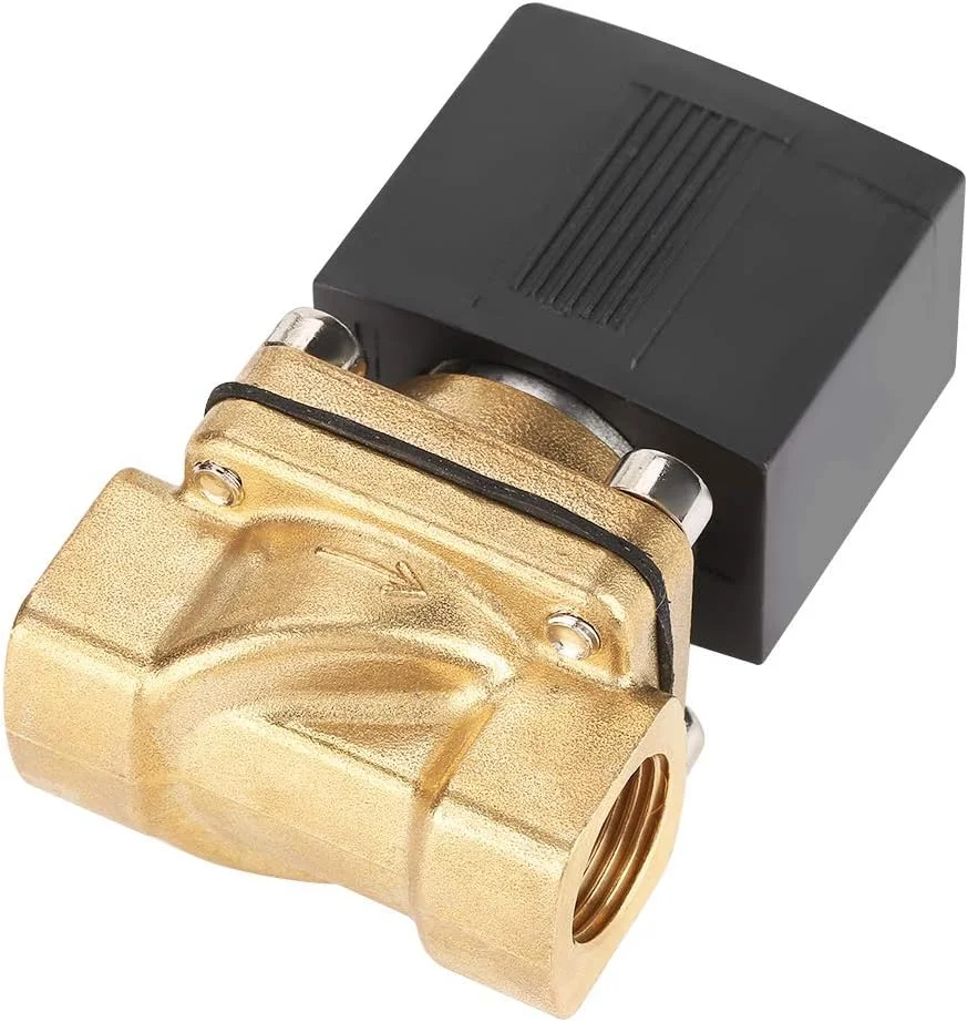 شیر برقی 3 راهه BEBALETY G1/4 اینچ، عملکرد مستقیم برنجی N/C KSD برای آب 0-0.9Mpa