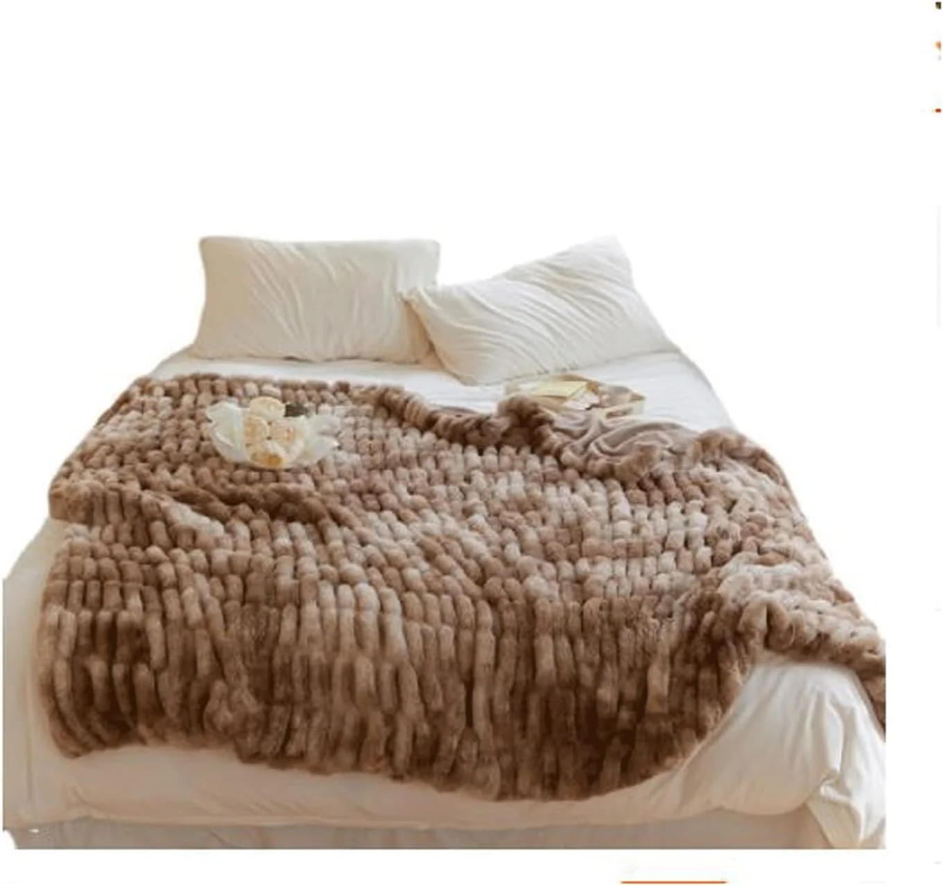 پتو لویه، پتو نرم و گرم با موی مصنوعی ضخیم مناسب هدیه دخترانه، روکش مبل زمستانی و تخت