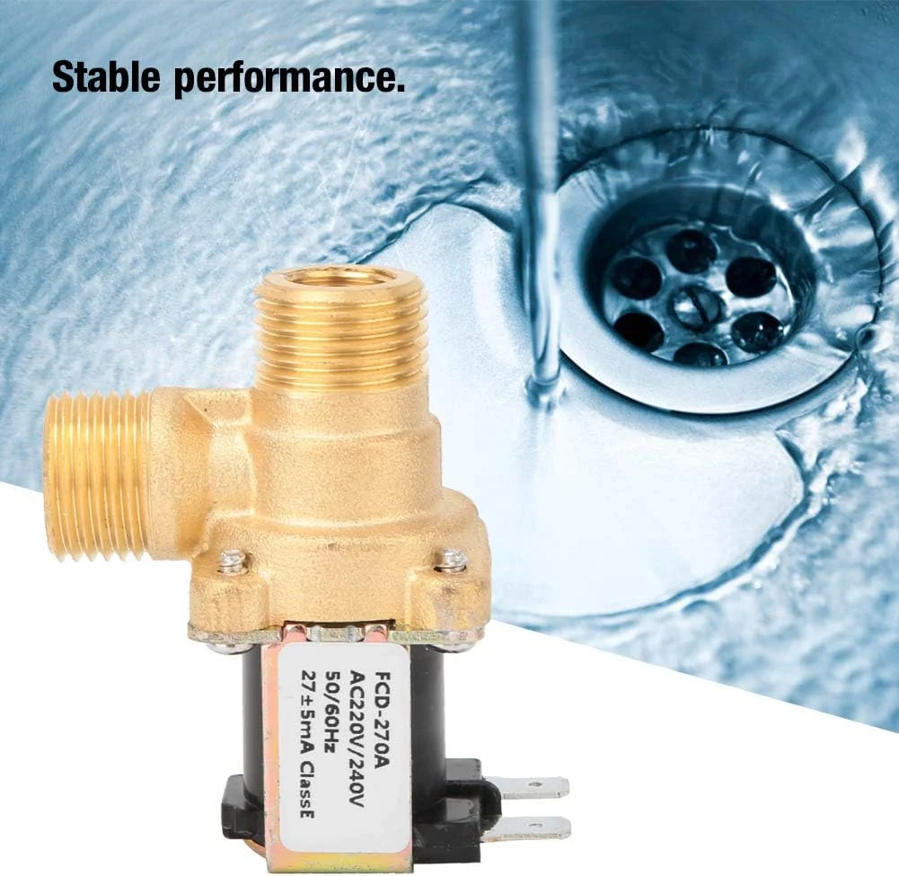 شیر برقی Marhynchus G1/2 اینچ، شیر الکترومغناطیسی برنجی ورودی نرمال بسته 0.02-0.8 مگاپاسکال (AC220V)