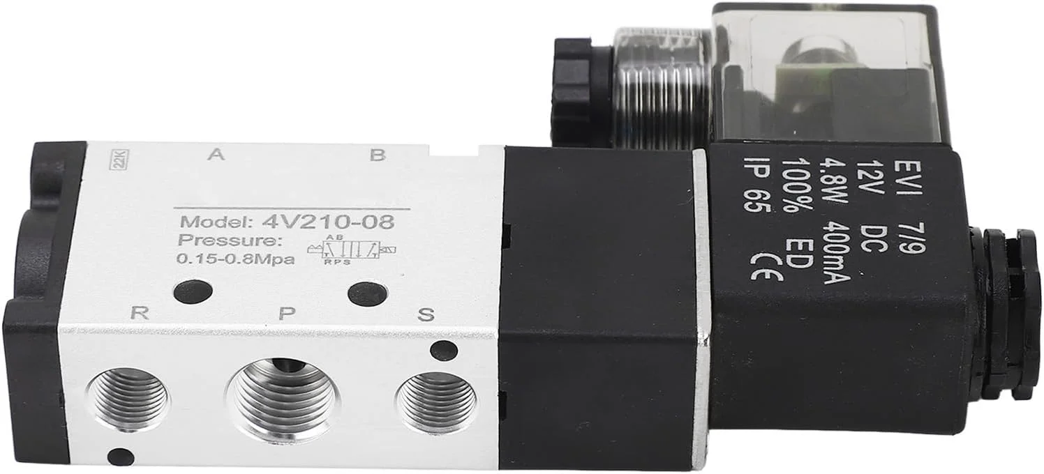 شیر برقی پنوماتیک الکتریکی NDNCZDHC BERM، کنترل الکترومغناطیسی 5 راهه 2 موقعیتی DC12V