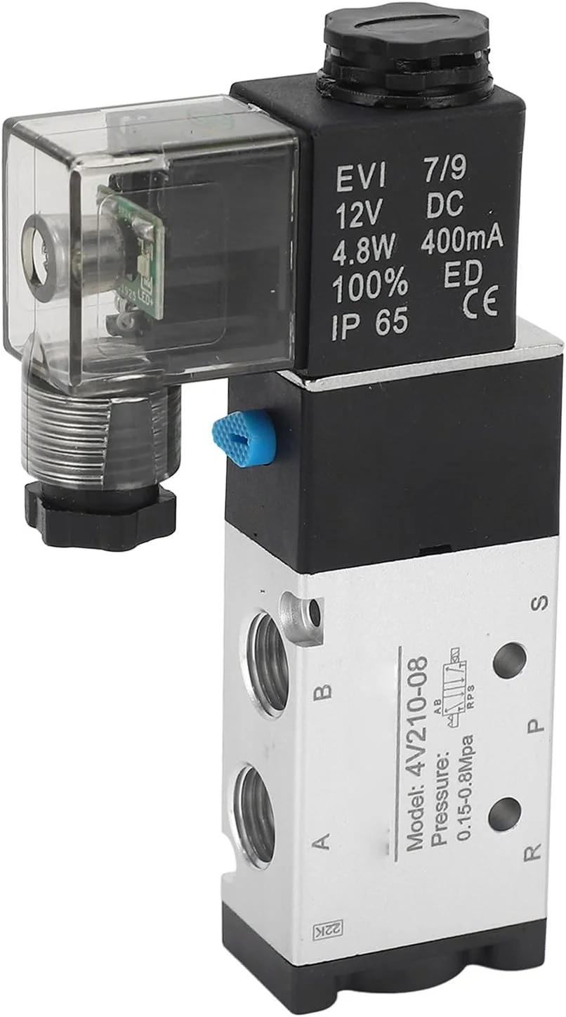 شیر برقی پنوماتیک الکتریکی NDNCZDHC BERM، کنترل الکترومغناطیسی 5 راهه 2 موقعیتی DC12V