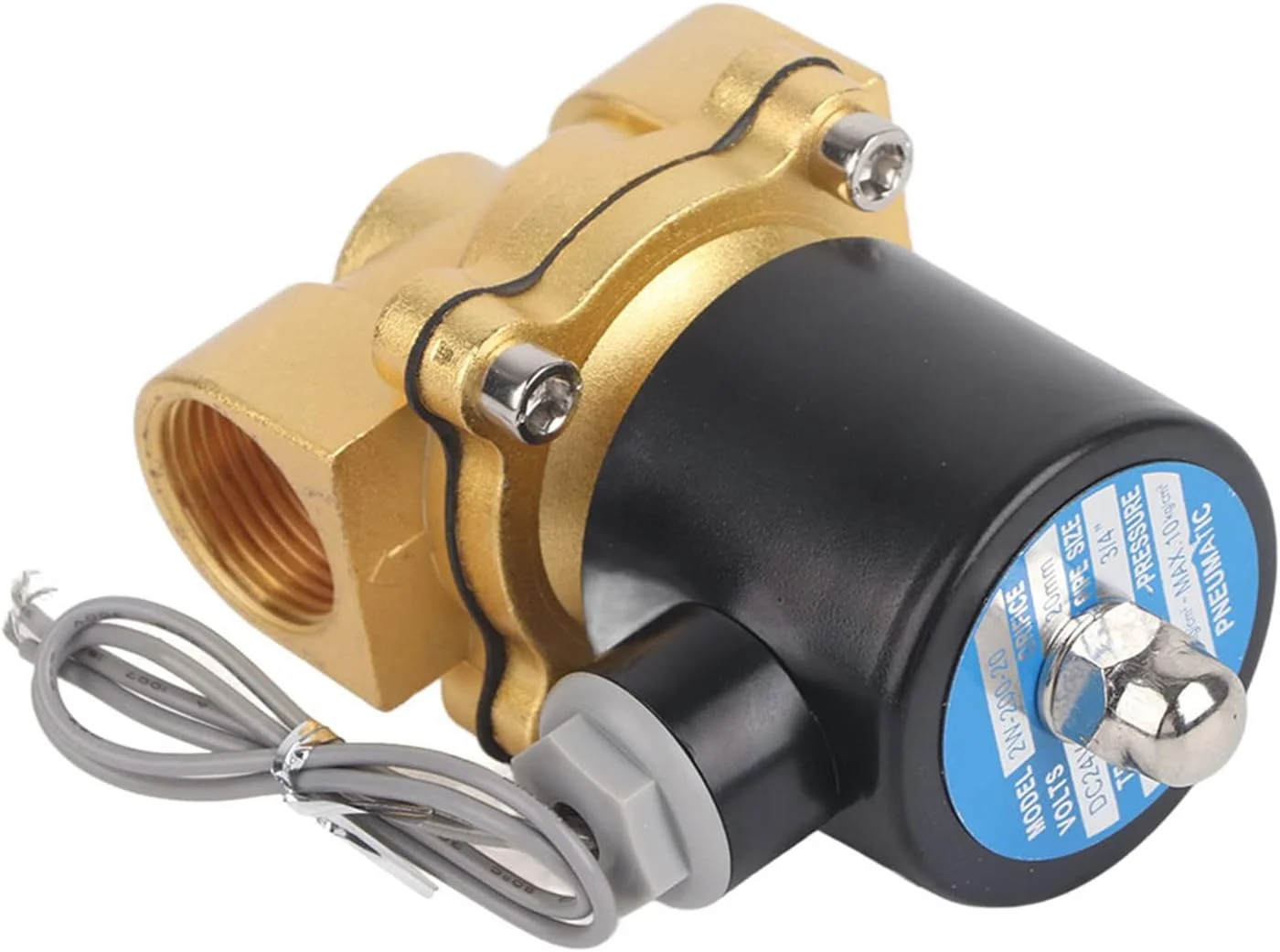 شیر برقی نرمالی بسته NDNCZDHC Varivalve DC24V 3/4" DN20 برای آب، گاز، روغن برای روغن، آب و گاز غیر خورنده، شیر الکترومغناطیسی