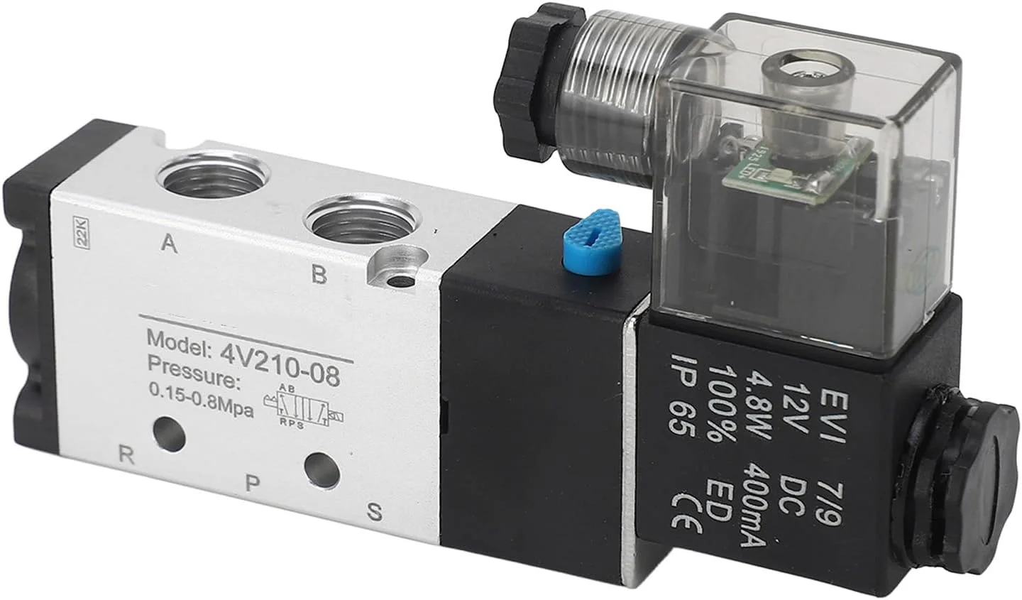 شیر برقی پنوماتیک الکتریکی NDNCZDHC BERM، کنترل الکترومغناطیسی 5 راهه 2 موقعیتی DC12V