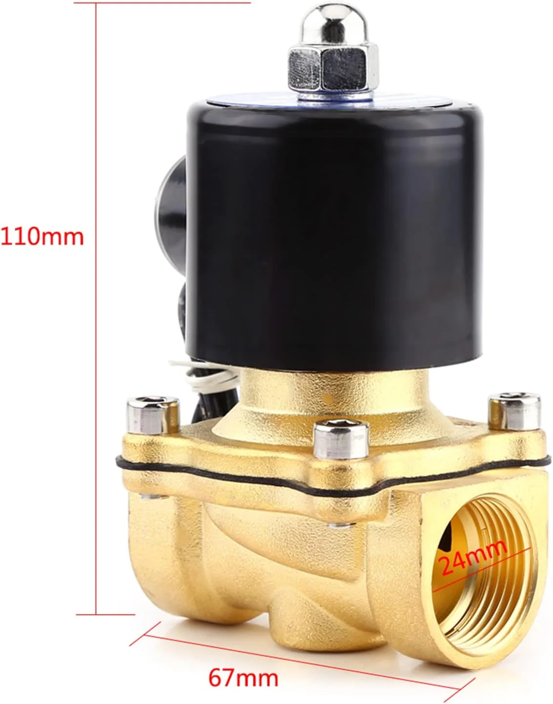 شیر برقی نرمالی بسته NDNCZDHC Varivalve DC24V 3/4" DN20 برای آب، گاز، روغن برای روغن، آب و گاز غیر خورنده، شیر الکترومغناطیسی