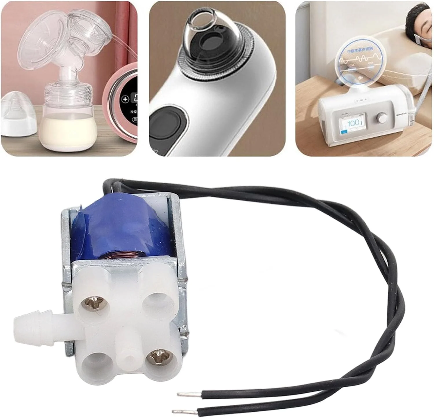 NDNCZDHC Electromagnetic Exhaust Valve 2 Position 3 Way Quick Response Micro Solenoid Air Valve Normally Open (NDNCZDHCtZxfLuE5-12)