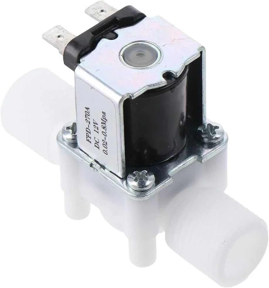 شیر برقی آب 12 ولت FEIYING با ورودی 0.5 اینچ، شیر الکترومغناطیسی خورشیدی، پلاستیکی دو موازی، بسته برای سیستم خالص اسمز معکوس RO خانگی شیر برقی آب 12 ولت FEIYING با ورودی 0.5 اینچ، شیر الکترومغناطیسی خورشیدی، پلاستیکی دو موازی، بسته برای سیستم خالص اسمز معکوس RO خانگی