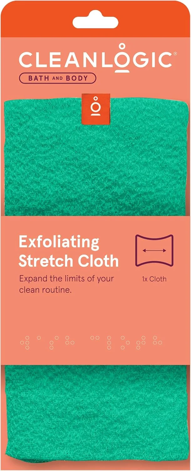 لیف لایه بردار بدن کلین لاجیک، لیف حمام و دوش کشسان برای پوست صاف و نرم تر، ابزار مراقبت روزانه پوست قابل استفاده مجدد، 1 عدد لیف لایه بردار بدن کلین لاجیک، لیف حمام و دوش کشسان برای پوست صاف و نرم تر، ابزار مراقبت روزانه پوست قابل استفاده مجدد، 1 عدد