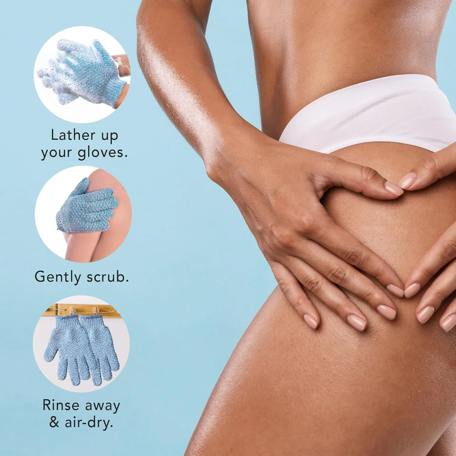 دستکش لایه بردار حمام PINPOXE Beauty by Earth برای دوش - لایه برداری قوی، اسکراب بدن، دستکش لایه بردار دوش برای زنان و مردان، دستکش لوفا - (2 جفت، 4 دستکش) دستکش لایه بردار حمام PINPOXE Beauty by Earth برای دوش - لایه برداری قوی، اسکراب بدن، دستکش لایه بردار دوش برای زنان و مردان، دستکش لوفا - (2 جفت، 4 دستکش)