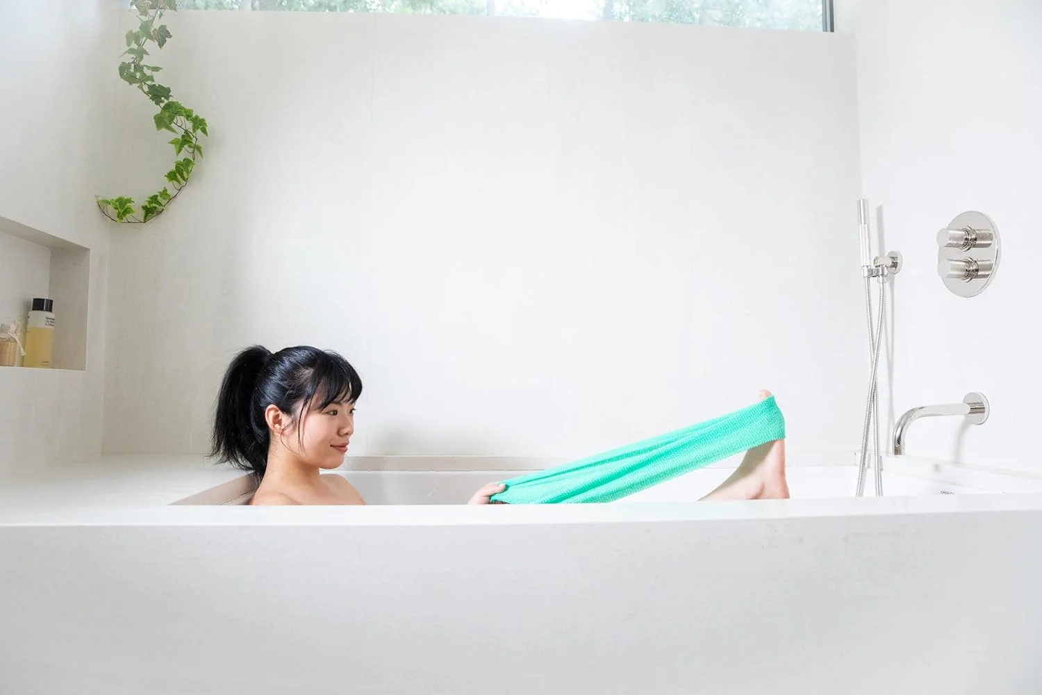 لیف لایه بردار بدن کلین لاجیک، لیف حمام و دوش کشسان برای پوست صاف و نرم تر، ابزار مراقبت روزانه پوست قابل استفاده مجدد، 1 عدد لیف لایه بردار بدن کلین لاجیک، لیف حمام و دوش کشسان برای پوست صاف و نرم تر، ابزار مراقبت روزانه پوست قابل استفاده مجدد، 1 عدد