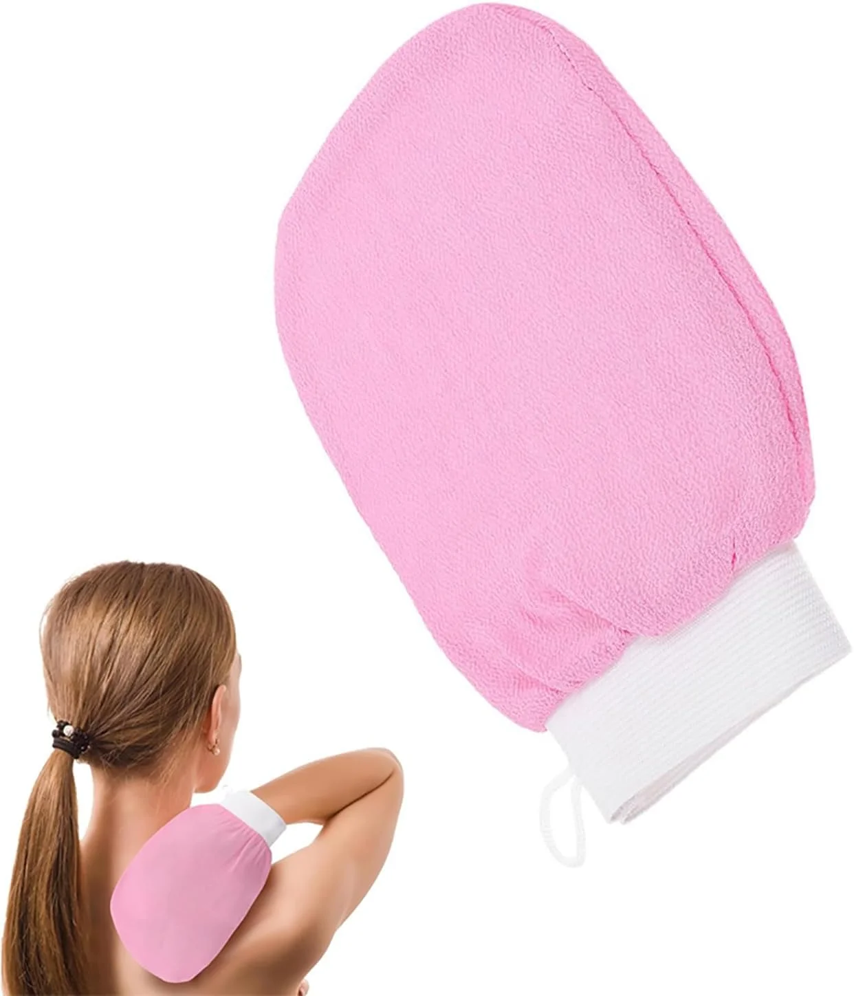 دستکش لایه بردار Duomama برای تجدید عمیق پوست - تحریک گردش خون، آشکار کردن درخشش درخشان، اسکرابر ملایم و در عین حال موثر بدن (1 عدد)