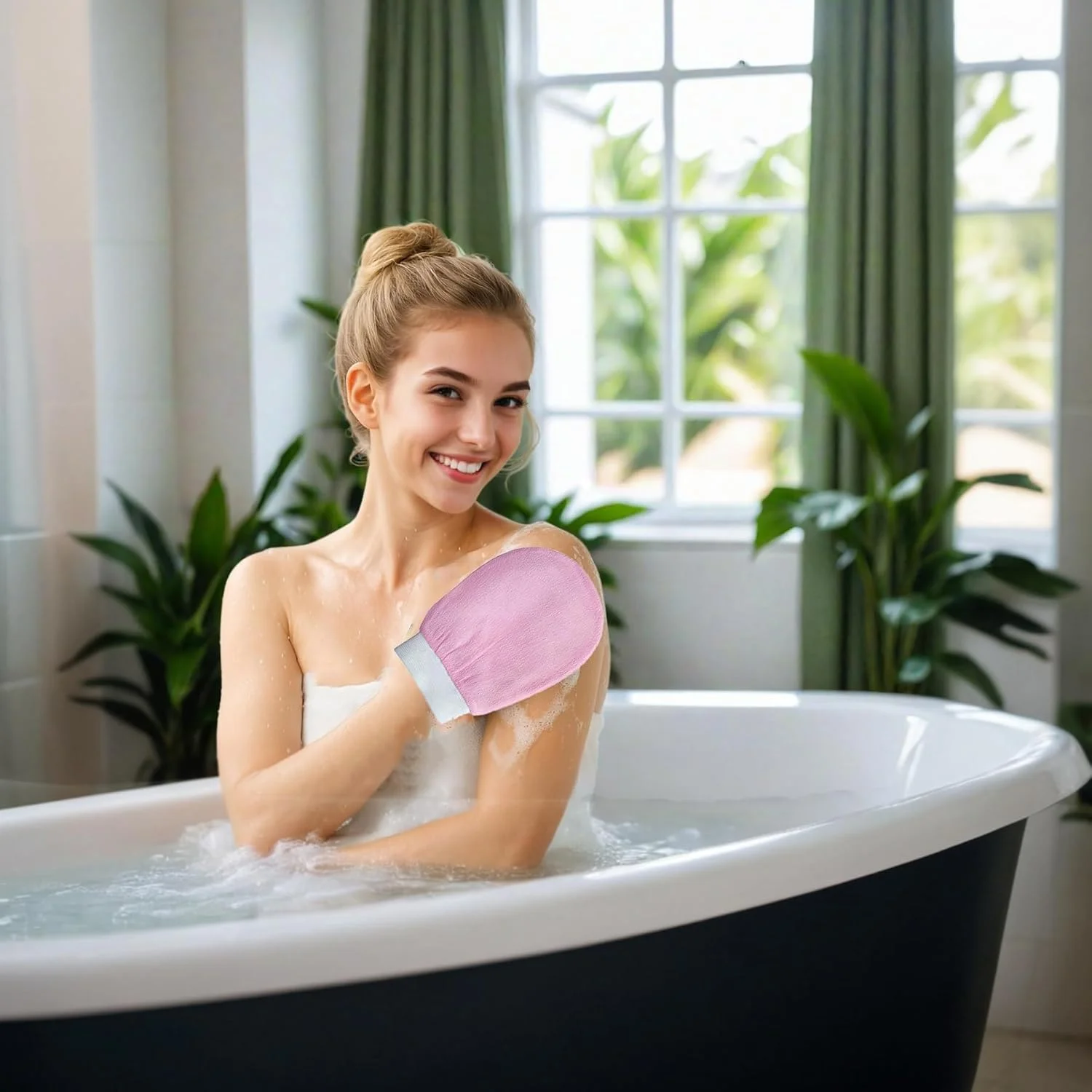 دستکش لایه بردار Duomama برای تجدید عمیق پوست - تحریک گردش خون، آشکار کردن درخشش درخشان، اسکرابر ملایم و در عین حال موثر بدن (1 عدد) دستکش لایه بردار Duomama برای تجدید عمیق پوست - تحریک گردش خون، آشکار کردن درخشش درخشان، اسکرابر ملایم و در عین حال موثر بدن (1 عدد)