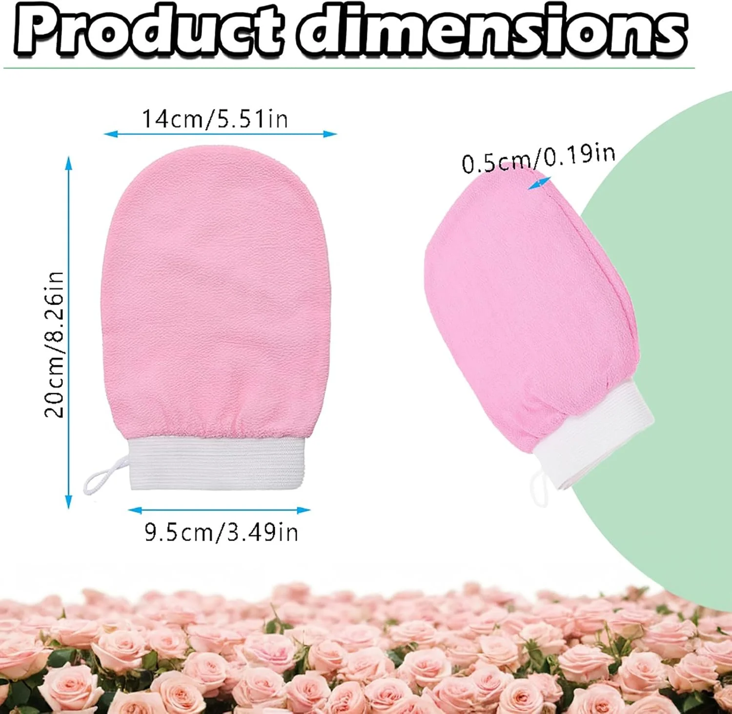 دستکش لایه بردار Duomama برای تجدید عمیق پوست - تحریک گردش خون، آشکار کردن درخشش درخشان، اسکرابر ملایم و در عین حال موثر بدن (1 عدد) دستکش لایه بردار Duomama برای تجدید عمیق پوست - تحریک گردش خون، آشکار کردن درخشش درخشان، اسکرابر ملایم و در عین حال موثر بدن (1 عدد)