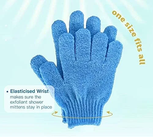 دستکش های نایلونی لایه بردار حمام (4 عدد)