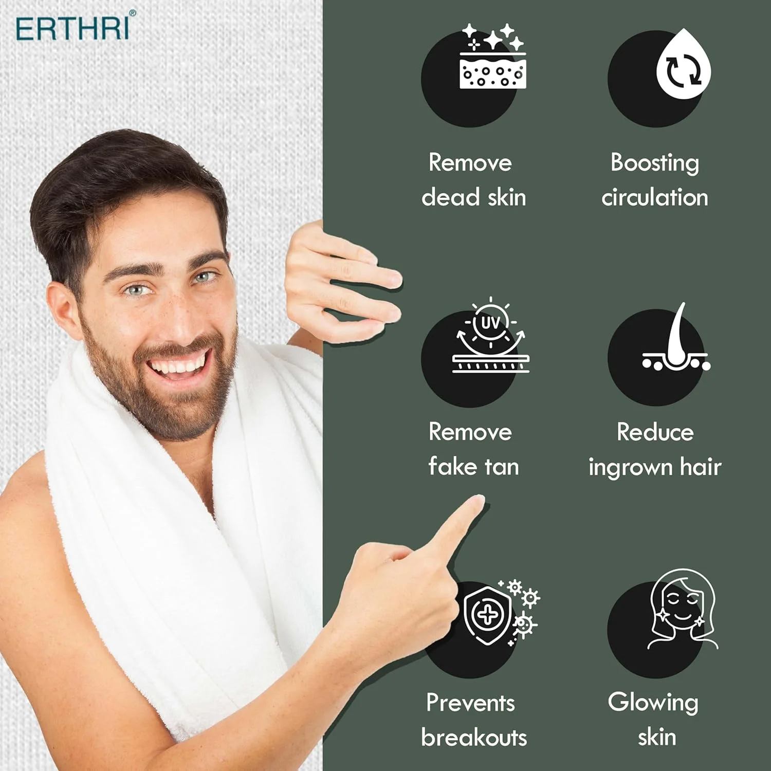 دستکش لایه بردار بدن اِرتری | دستکش لایه بردار بدن از جنس ویسکوز خالص | دستکش لایه بردار دو لایه برای پوست های مرده | دستکش حمام برای از بین بردن تیرگی پوست صورت و بدن (مشکی) (بسته 2 عددی) دستکش لایه بردار بدن اِرتری | دستکش لایه بردار بدن از جنس ویسکوز خالص | دستکش لایه بردار دو لایه برای پوست های مرده | دستکش حمام برای از بین بردن تیرگی پوست صورت و بدن (مشکی) (بسته 2 عددی)