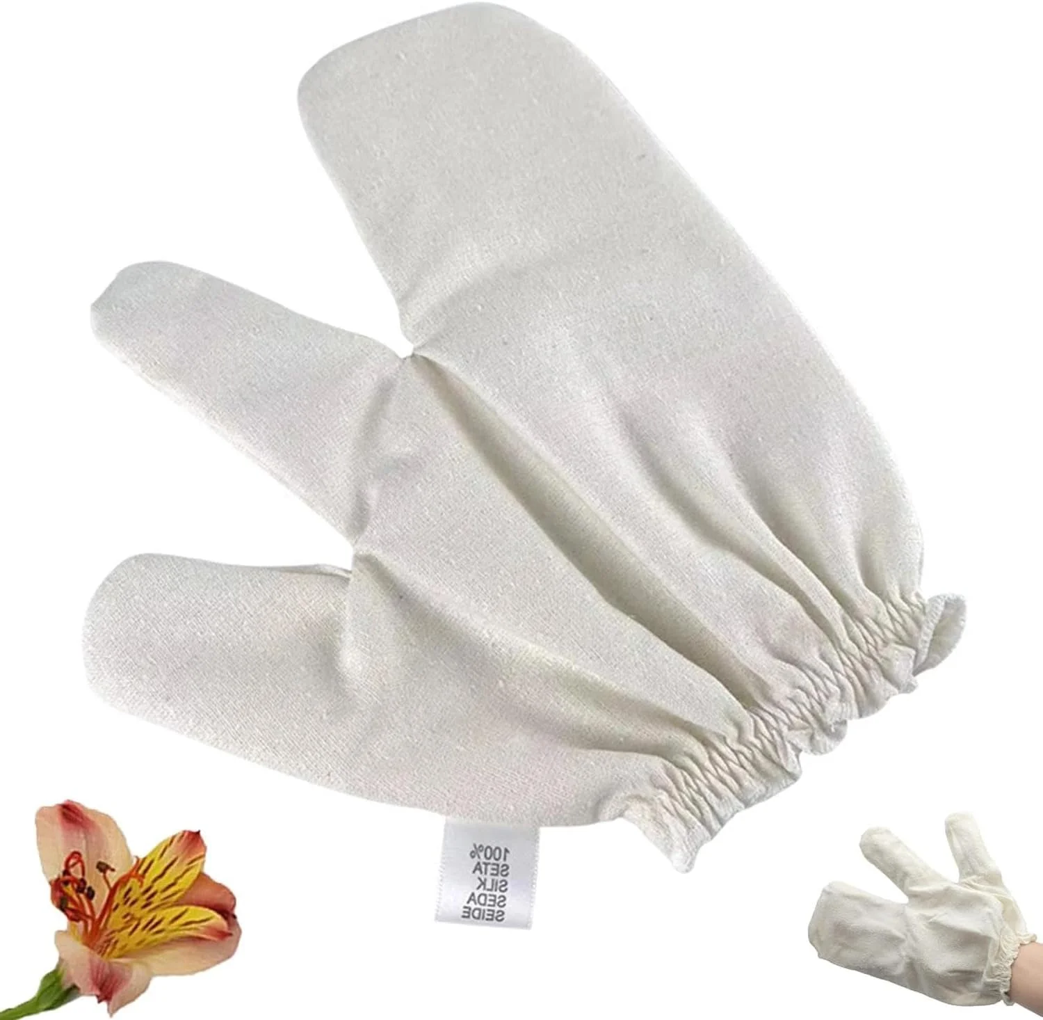 دستکش گارشانای ابریشم خام برای ماساژ آیورودا، دستکش گارشانا برای سیستم، 100% ابریشم خام برای ماساژ برس خشک پوست (1 عدد) دستکش گارشانای ابریشم خام برای ماساژ آیورودا، دستکش گارشانا برای سیستم، 100% ابریشم خام برای ماساژ برس خشک پوست (1 عدد)