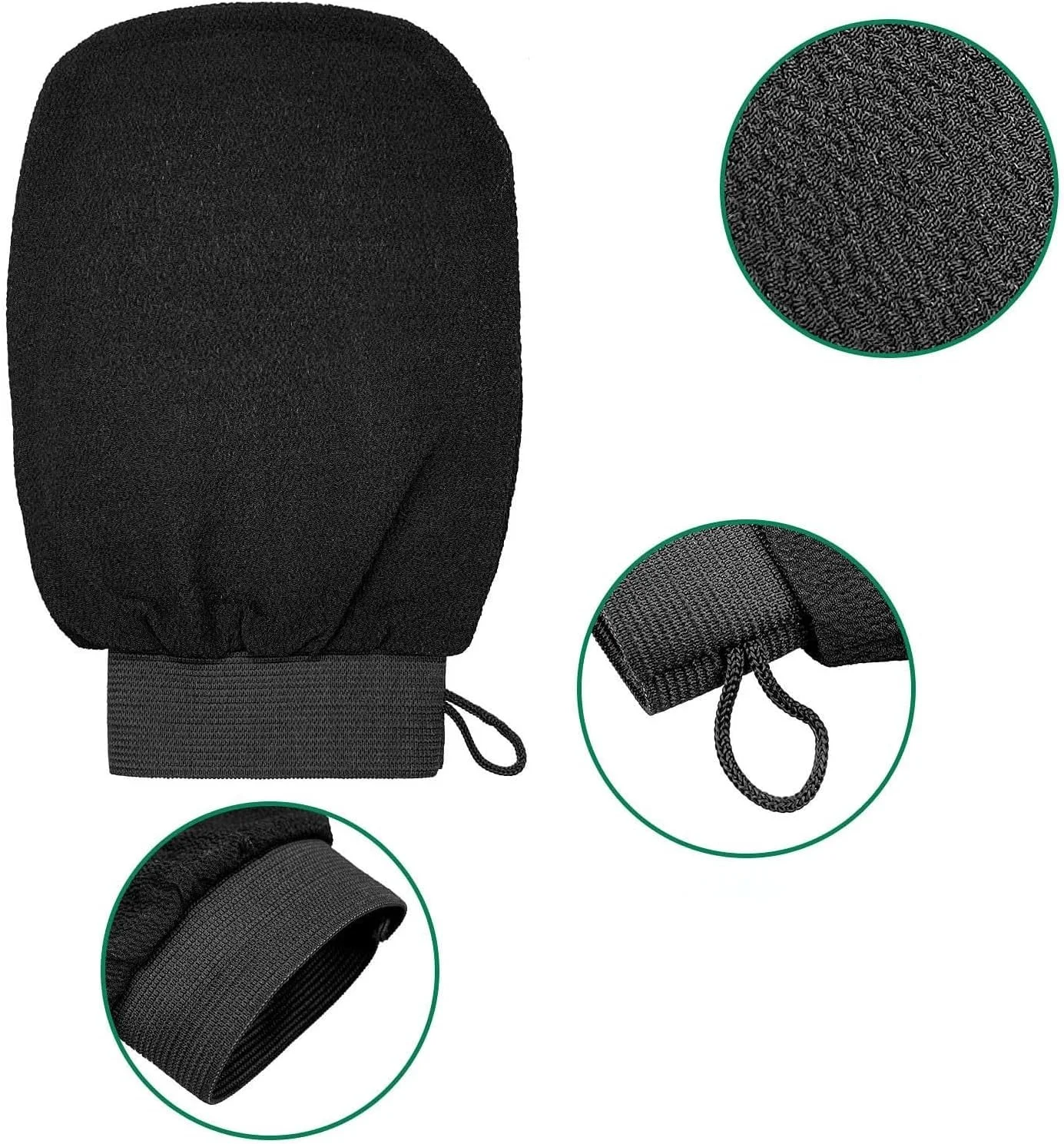 ست دستکش لایه بردار، دستکش برای بدن و صورت، دستکش لایه بردار پاک کننده عمیق برای از بین بردن پوست مرده، دستکش اسپا برای پوست صاف - 2 عدد (خاکستری بنفش + مشکی) ست دستکش لایه بردار، دستکش برای بدن و صورت، دستکش لایه بردار پاک کننده عمیق برای از بین بردن پوست مرده، دستکش اسپا برای پوست صاف - 2 عدد (خاکستری بنفش + مشکی)