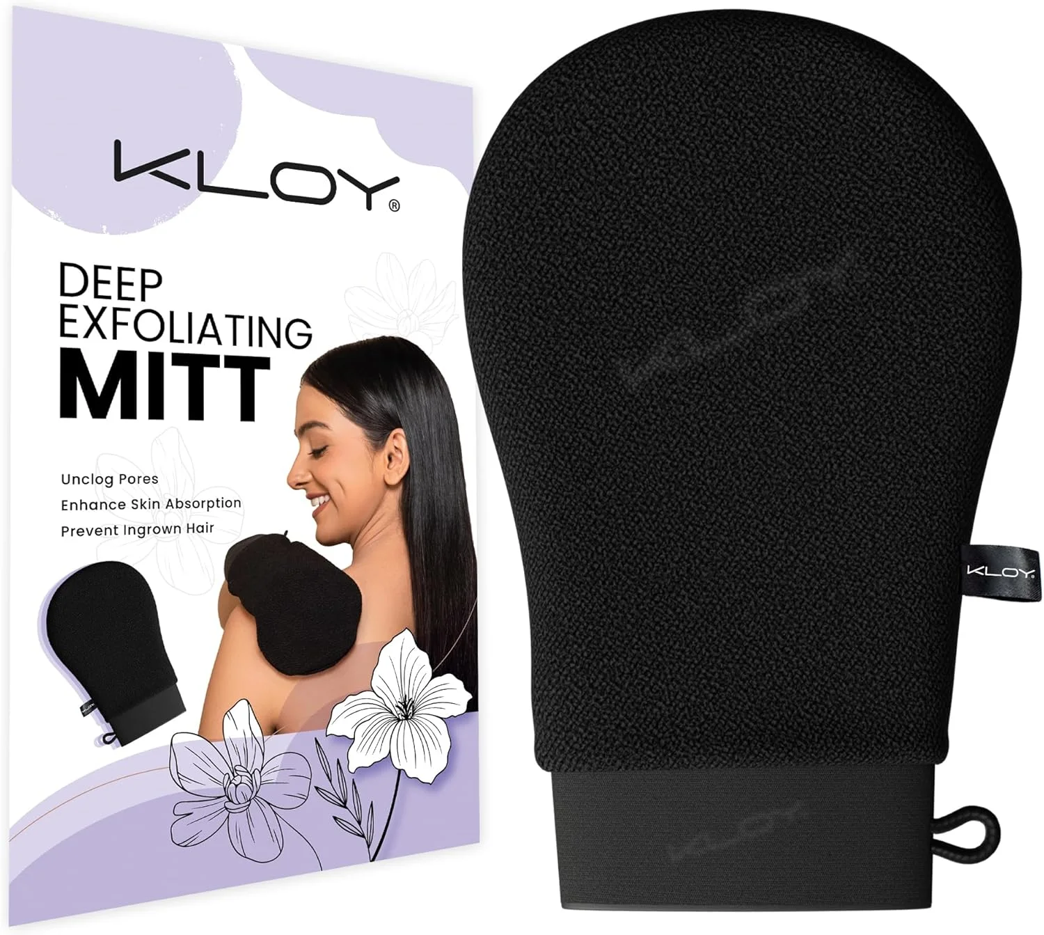 دستکش لایه بردار حمام KLOY، اسکرابر بدن، ساخته شده از الیاف ویسکوز ریون دستکش لایه بردار حمام KLOY، اسکرابر بدن، ساخته شده از الیاف ویسکوز ریون