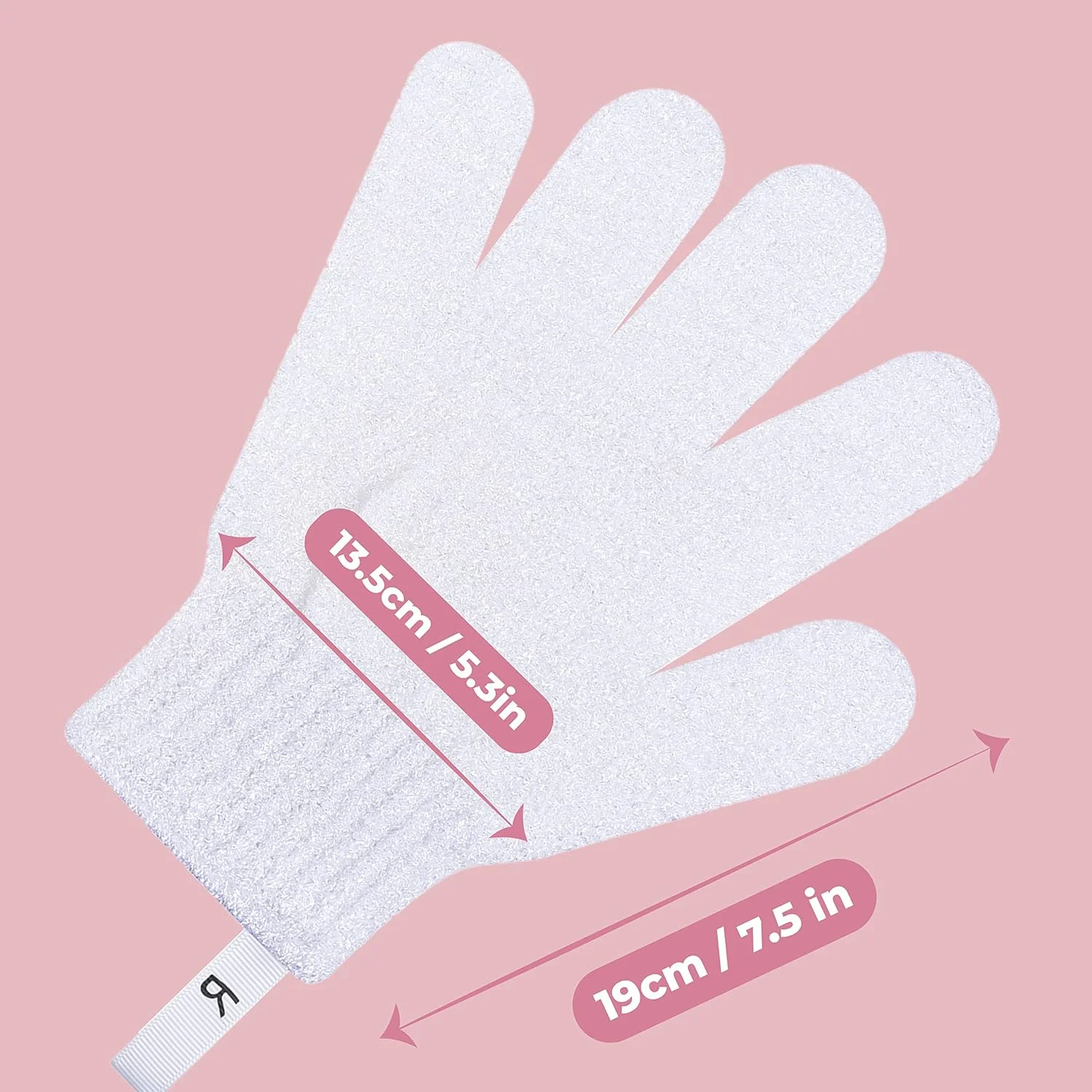 دستکش لایه بردار حمام فاین لاینز، سفید | دستکش لایه بردار برای اسکراب حمام، از بین برنده پوست مرده | دستکش لایه بردار | دستکش اسکراب بدن با حلقه آویز | طراحی محافظت شده دستکش لایه بردار حمام فاین لاینز، سفید | دستکش لایه بردار برای اسکراب حمام، از بین برنده پوست مرده | دستکش لایه بردار | دستکش اسکراب بدن با حلقه آویز | طراحی محافظت شده