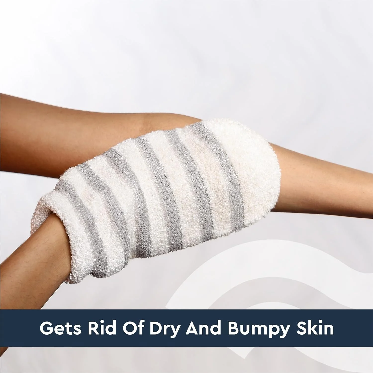 دستکش لوفا حمام گاب یو اس ای، رنگ خاکستری، مناسب آقایان و بانوان (اسکرابر پوشیدنی دستی)