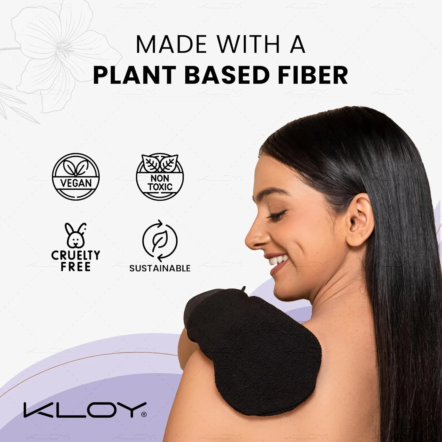 دستکش لایه بردار حمام KLOY، اسکرابر بدن، ساخته شده از الیاف ویسکوز ریون دستکش لایه بردار حمام KLOY، اسکرابر بدن، ساخته شده از الیاف ویسکوز ریون