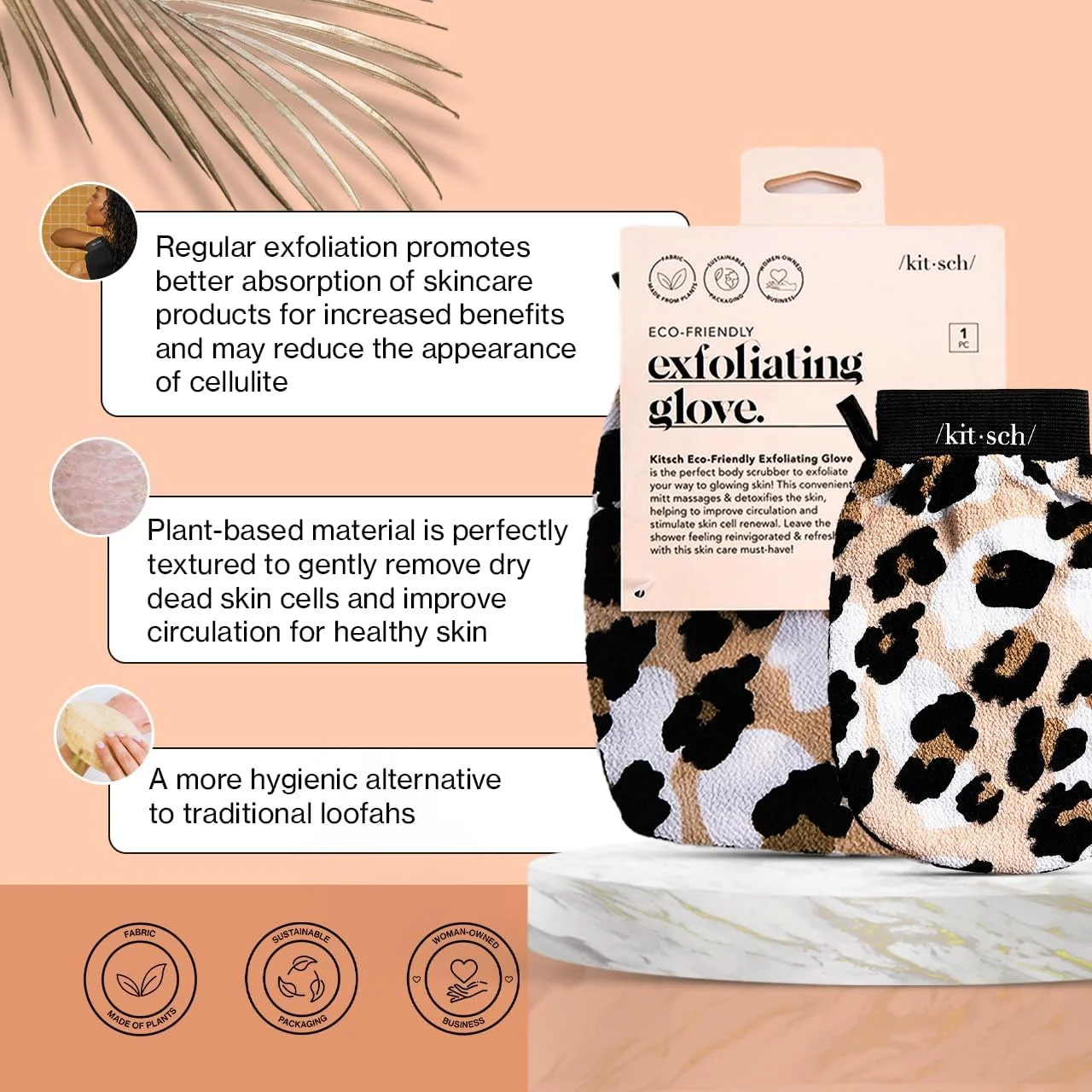 دستکش لایه بردار بدن کیچ سازگار با محیط زیست برای از بین بردن پوست مرده - دستکش اسکراب لایه بردار برای شستشوی صورت و درمان دوش - اسکرابر لایه بردار بدن (پلنگی) دستکش لایه بردار بدن کیچ سازگار با محیط زیست برای از بین بردن پوست مرده - دستکش اسکراب لایه بردار برای شستشوی صورت و درمان دوش - اسکرابر لایه بردار بدن (پلنگی)