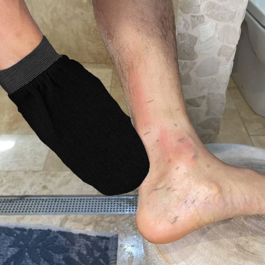 ORiTi Exfoliating Glove, 2PCS Deep Exfoliator Mitt, Soft Skin Body Scrub Tool ORiTi Exfoliating Glove, 2PCS Deep Exfoliator Mitt, Soft Skin Body Scrub Tool