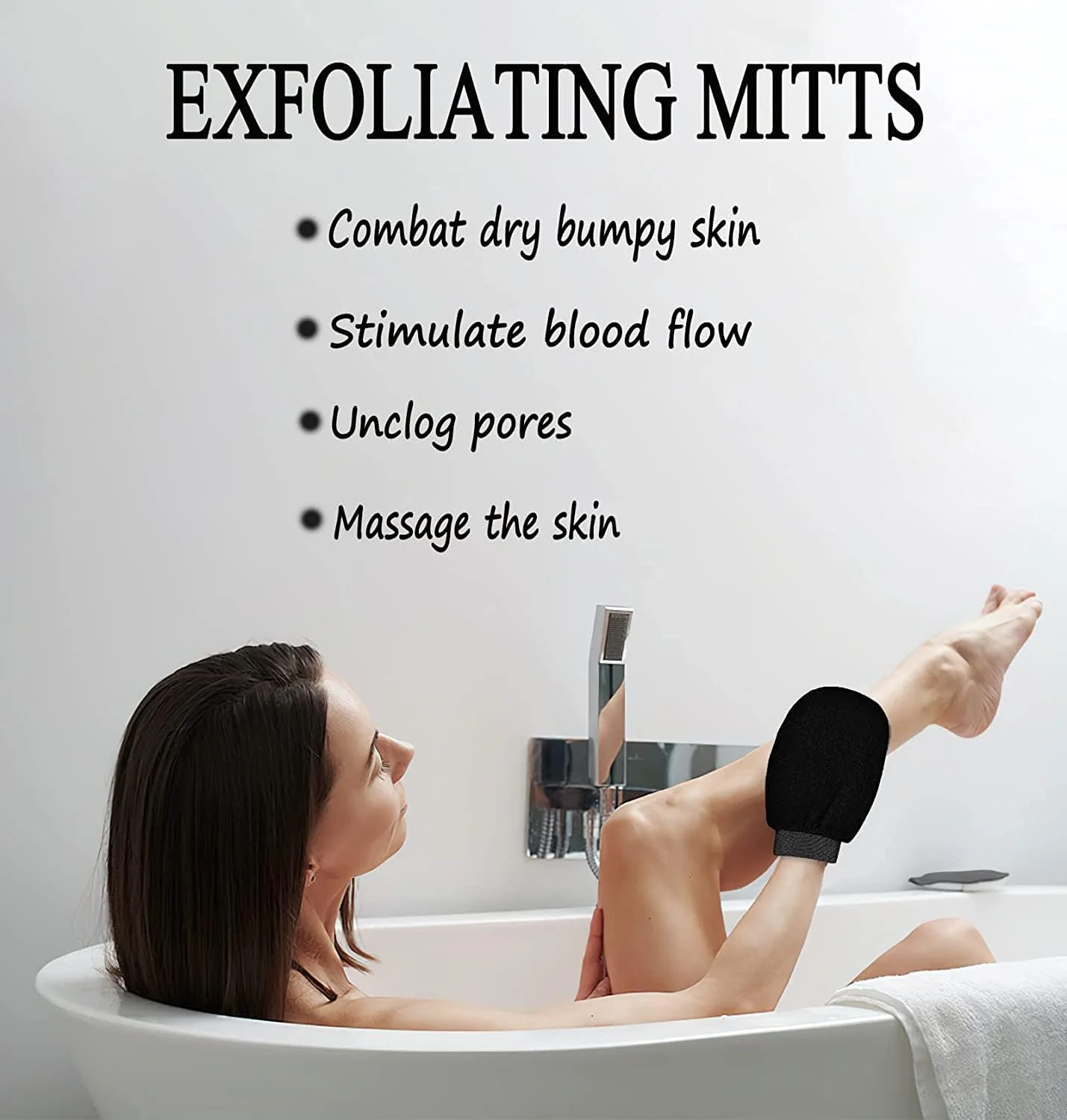 ORiTi Exfoliating Glove, 2PCS Deep Exfoliator Mitt, Soft Skin Body Scrub Tool ORiTi Exfoliating Glove, 2PCS Deep Exfoliator Mitt, Soft Skin Body Scrub Tool