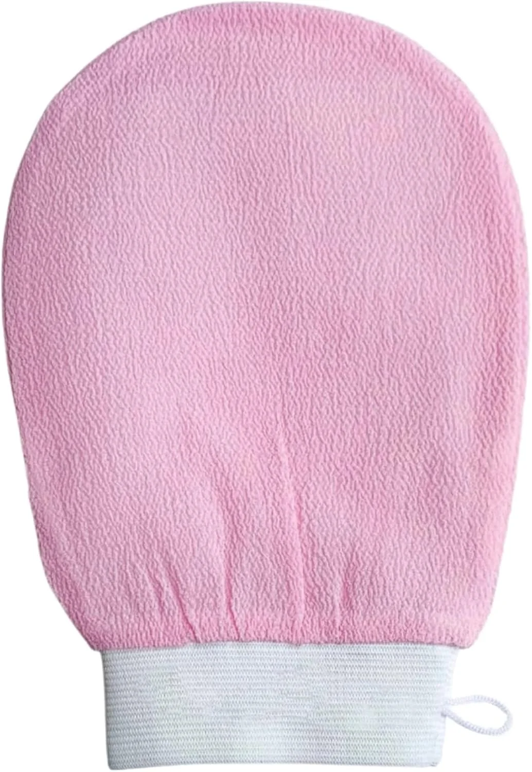 دستکش لایه بردار عمیق کره ای Showay برای بدن، دستکش اسکراب لایه بردار حمام، از بین برنده پوست مرده، لایه بردار با کیفیت اسپا زنانه مردانه (صورتی)