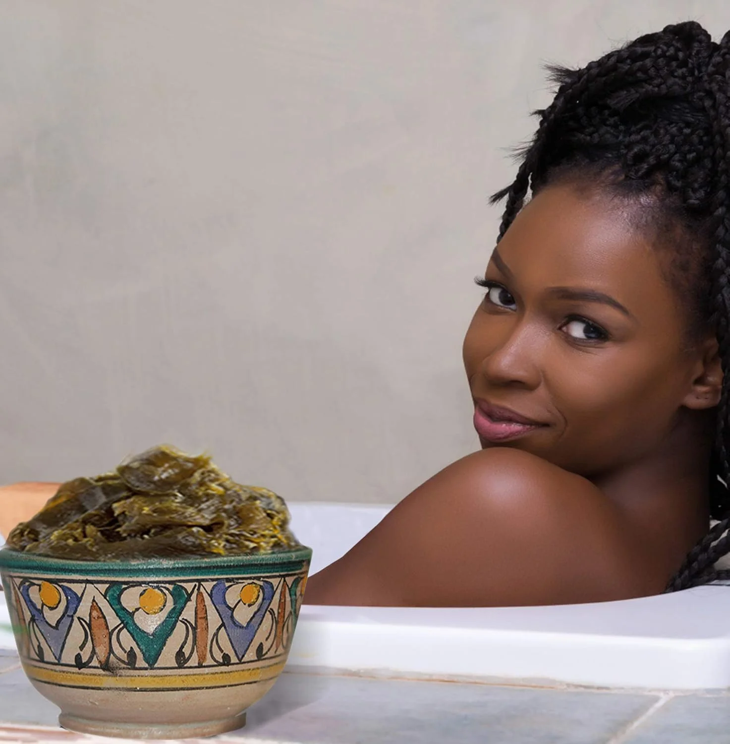 مجموعه هدیه صابون سیاه مراکشی لایه بردار با رایحه وانیل