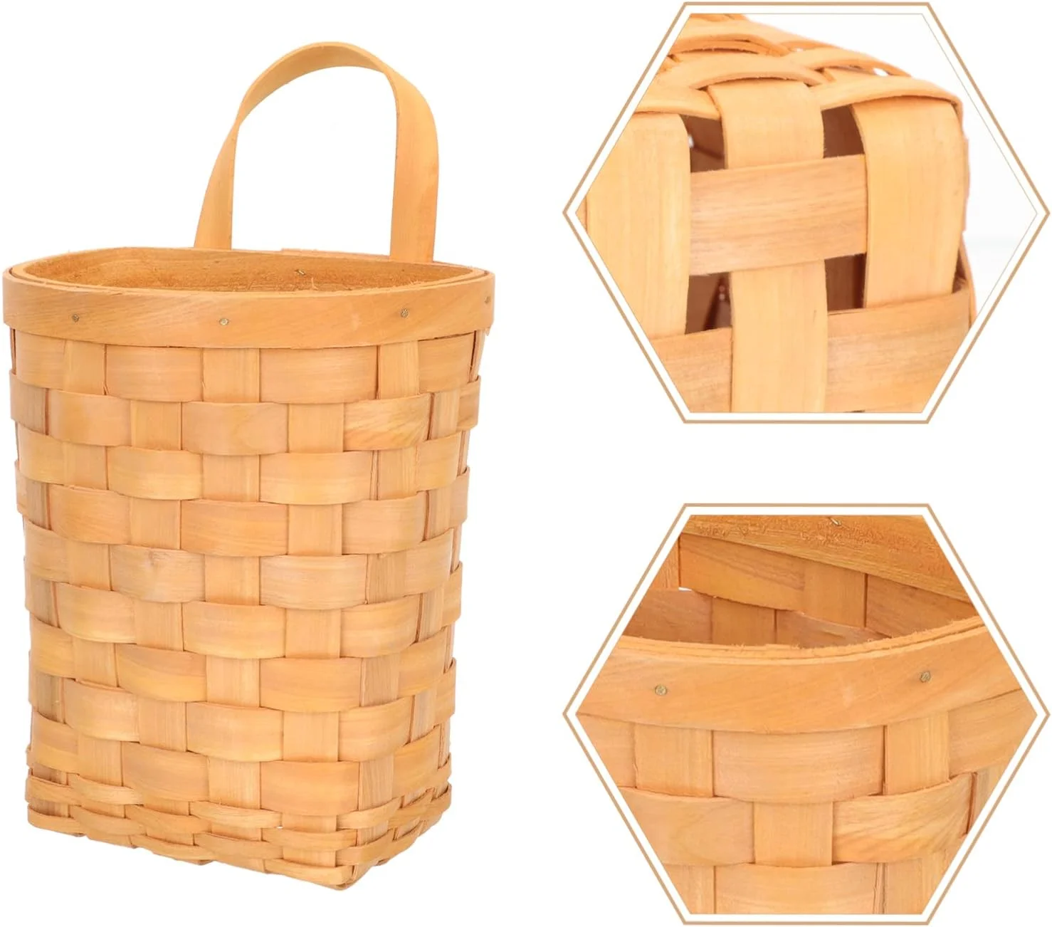 سبد آویز دیواری بافته شده از جنس چوب خیزران FAZIRAN MNDEAN، مناسب برای نگهداری سیب زمینی، سیر، پیاز، میوه و سبزیجات در آشپزخانه، سبد چند منظوره برای نگهداری وسایل سبد آویز دیواری بافته شده از جنس چوب خیزران FAZIRAN MNDEAN، مناسب برای نگهداری سیب زمینی، سیر، پیاز، میوه و سبزیجات در آشپزخانه، سبد چند منظوره برای نگهداری وسایل