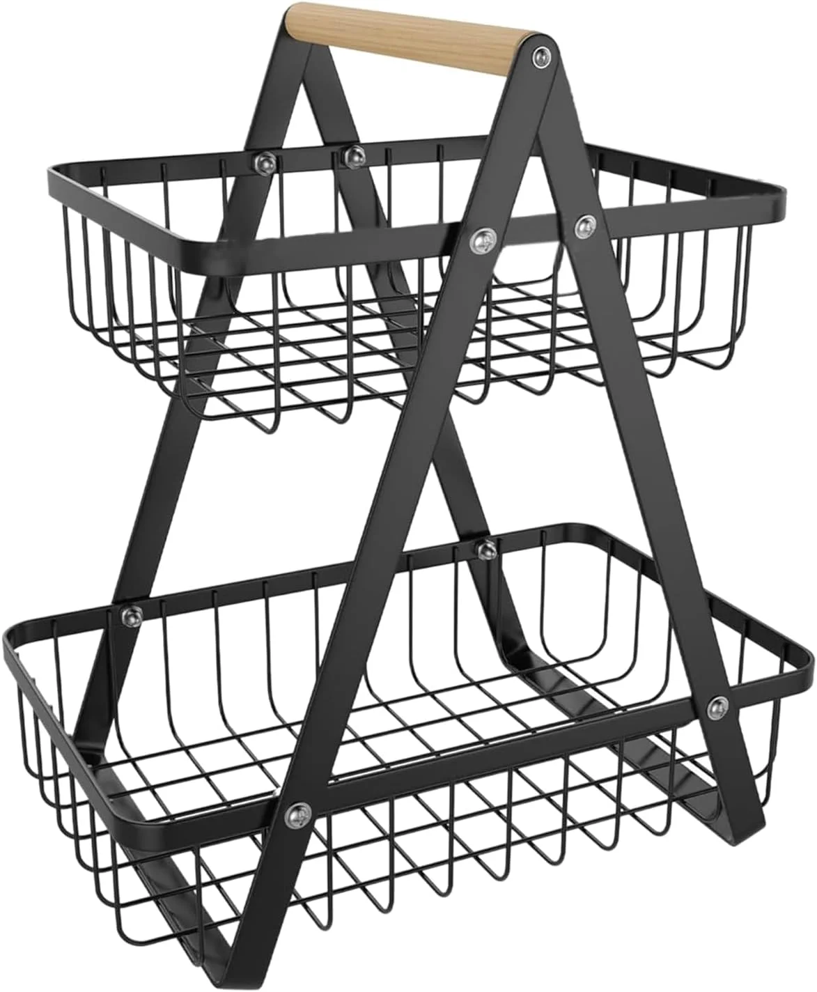 استند میوه - سبد کاسه ای برای نگهداری میوه و سبزیجات، سازمان دهنده فلزی با ظرفیت بالا، نگهدارنده تنقلات و لوازم جانبی آشپزخانه برای نان، سبزیجات، پیاز و سیب زمینی استند میوه - سبد کاسه ای برای نگهداری میوه و سبزیجات، سازمان دهنده فلزی با ظرفیت بالا، نگهدارنده تنقلات و لوازم جانبی آشپزخانه برای نان، سبزیجات، پیاز و سیب زمینی