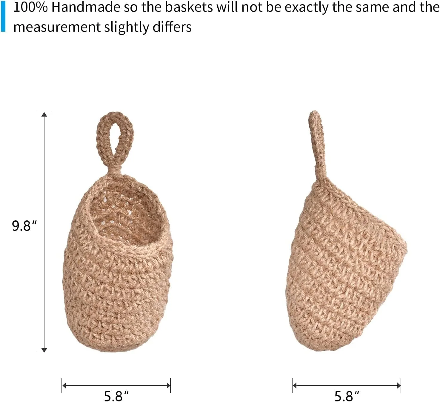 سبد آویز دیواری Gleckn برای نگهداری میوه و سبزیجات، سبد آویز کنفی برای نگهداری سیب زمینی، سیر، پیاز، میوه، سازمان دهنده آشپزخانه تزئینی دست بافت و نگهدارنده گلدان دیواری (کوچک) سبد آویز دیواری Gleckn برای نگهداری میوه و سبزیجات، سبد آویز کنفی برای نگهداری سیب زمینی، سیر، پیاز، میوه، سازمان دهنده آشپزخانه تزئینی دست بافت و نگهدارنده گلدان دیواری (کوچک)