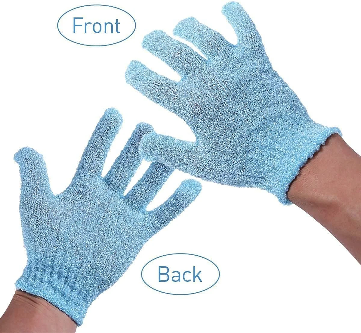 دستکش لایه بردار اکسفوره برای اسکراب بدن، 4 جفت دستکش لایه بردار اکسفوره برای اسکراب بدن، 4 جفت