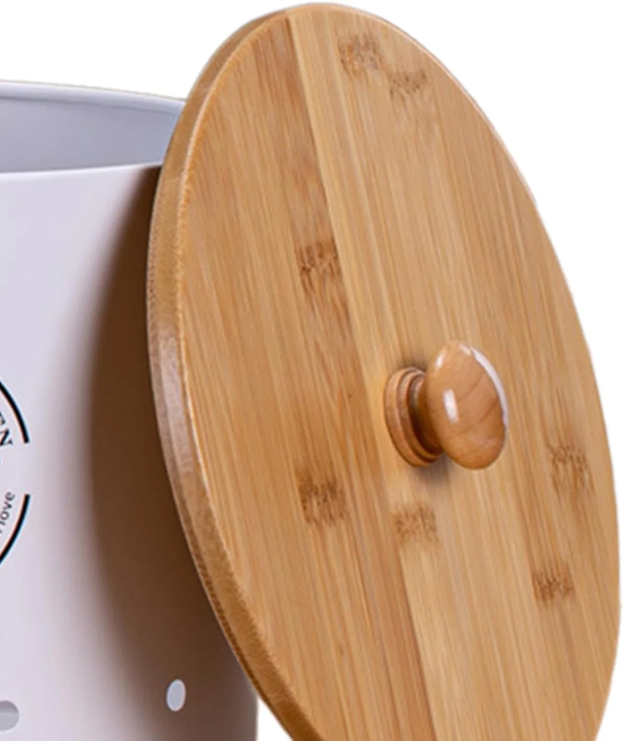 Kitchen Storage Canister, Vegetables Storage Bin, Rustic Potato Onion Storage Tin Veggies Jars Pot for Counter Home, L