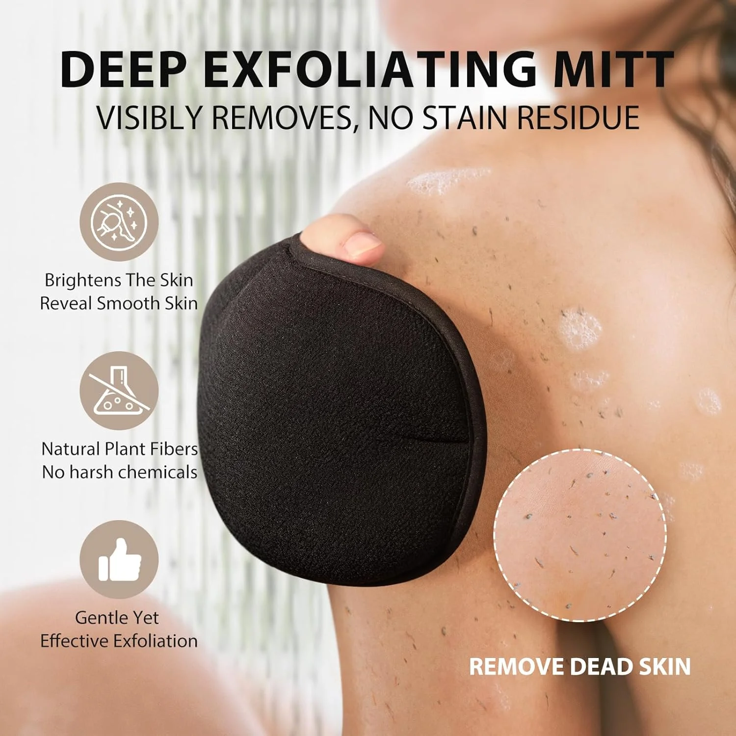 دستکش لایه بردار کورینتین، دستکش لایه بردار کره ای ضخیم، 2 عدد در هر ست، دستکش لایه بردار برای حمام، از بین برنده پوست مرده برای بدن، دستکش لایه بردار برای دوش، مناسب خانم ها و آقایان (مشکی+صورتی) دستکش لایه بردار کورینتین، دستکش لایه بردار کره ای ضخیم، 2 عدد در هر ست، دستکش لایه بردار برای حمام، از بین برنده پوست مرده برای بدن، دستکش لایه بردار برای دوش، مناسب خانم ها و آقایان (مشکی+صورتی)